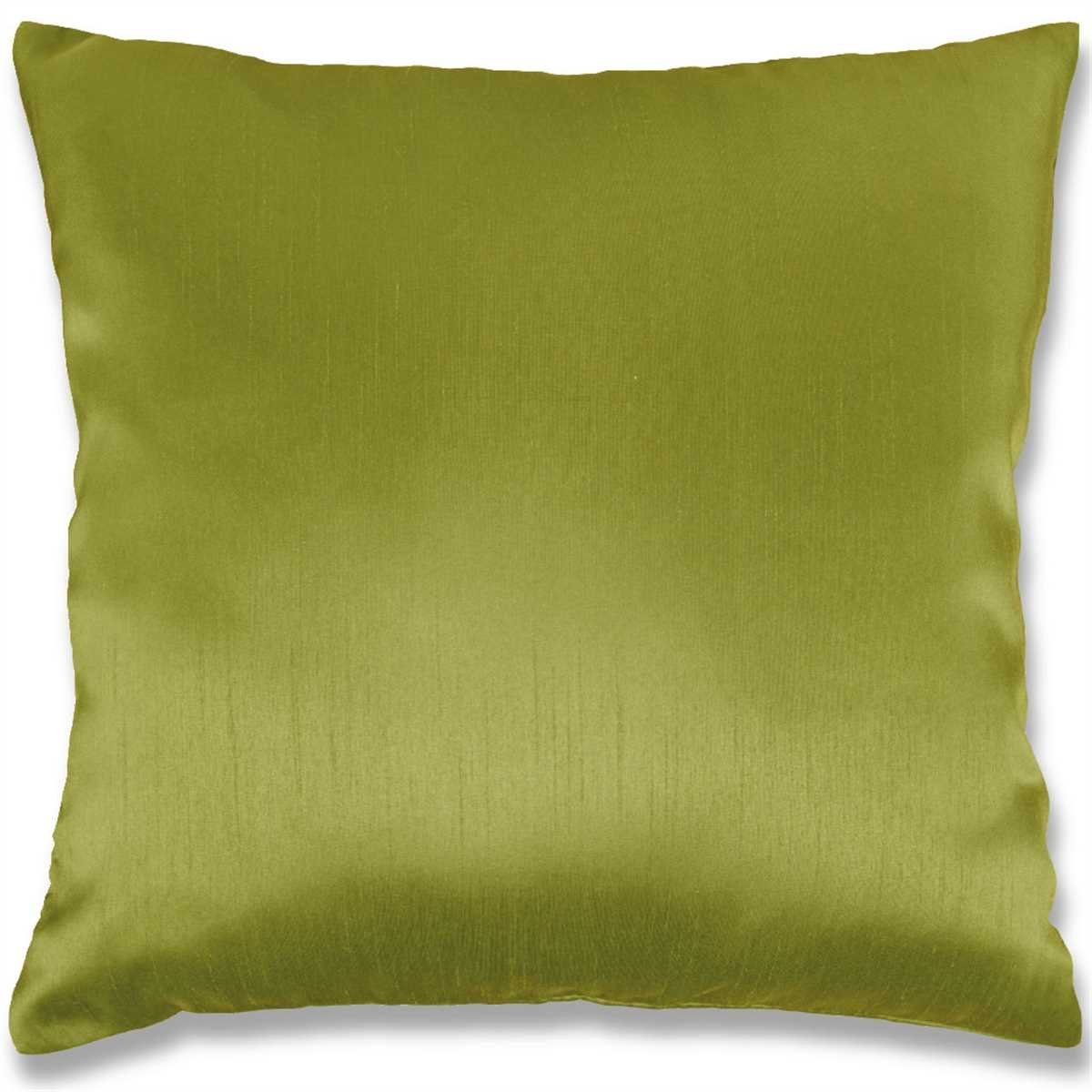 Arsvita, Größen) Kissenbezüge, (viele Glanzoptik Innenkissen Grün einem versch. Kissenbezug (Dekokissen), wahlweise mit