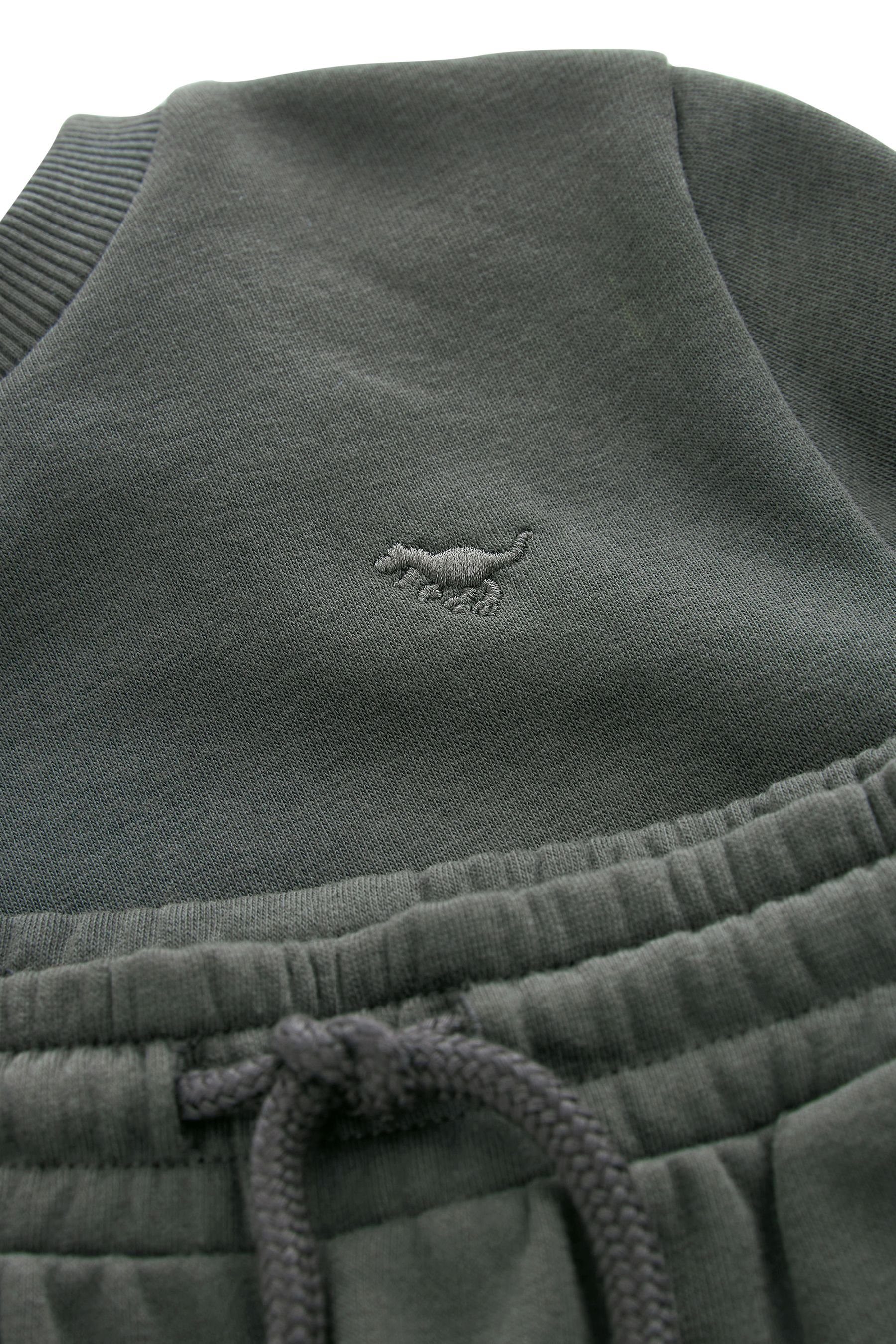 Grey Sweatshirt Set Next Sweatanzug Shorts Charcoal (2-tlg) und im