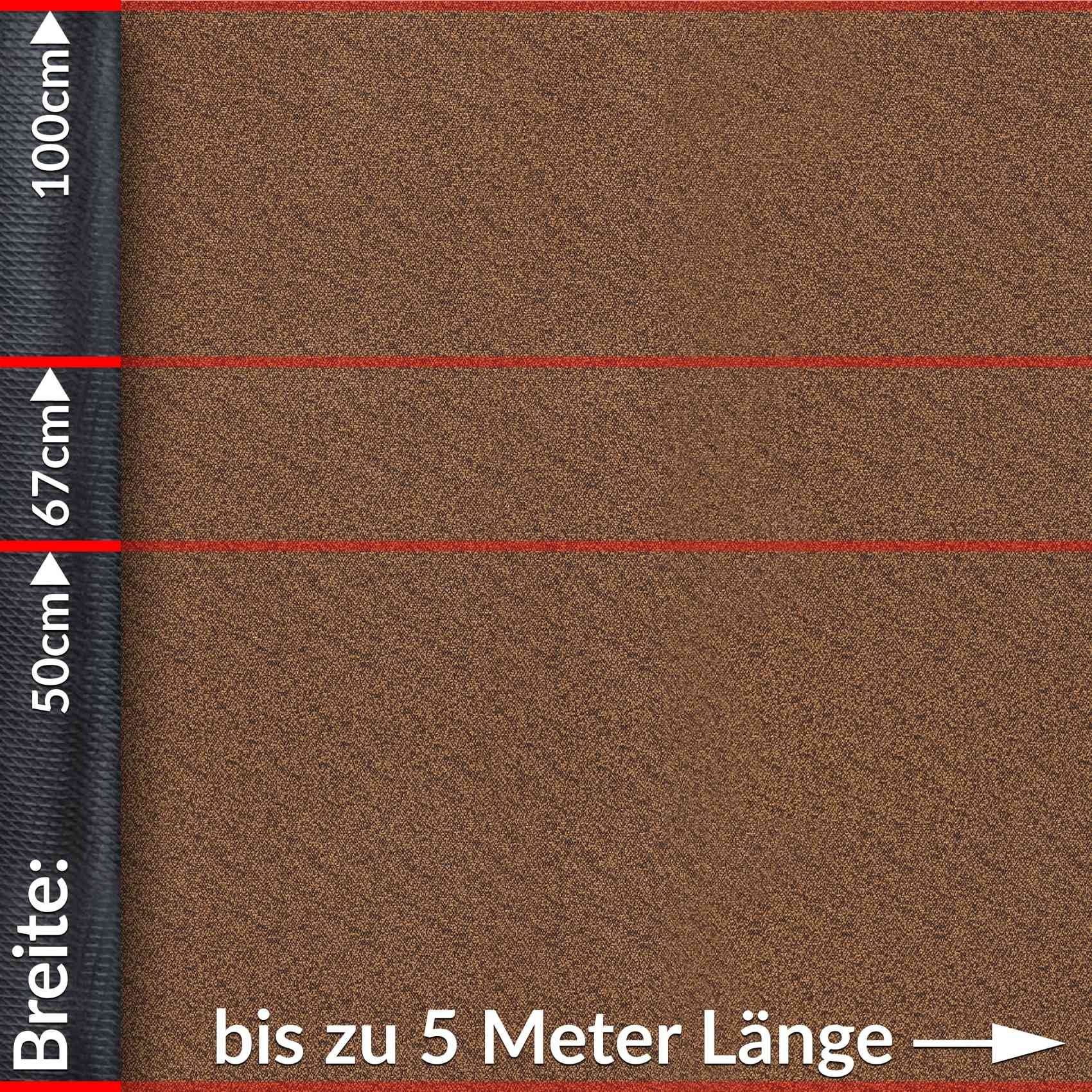 ANRO Küchenläufer Teppichläufer TAMARA Läufer Textil, Eckig, Höhe: 3 mm, Velour