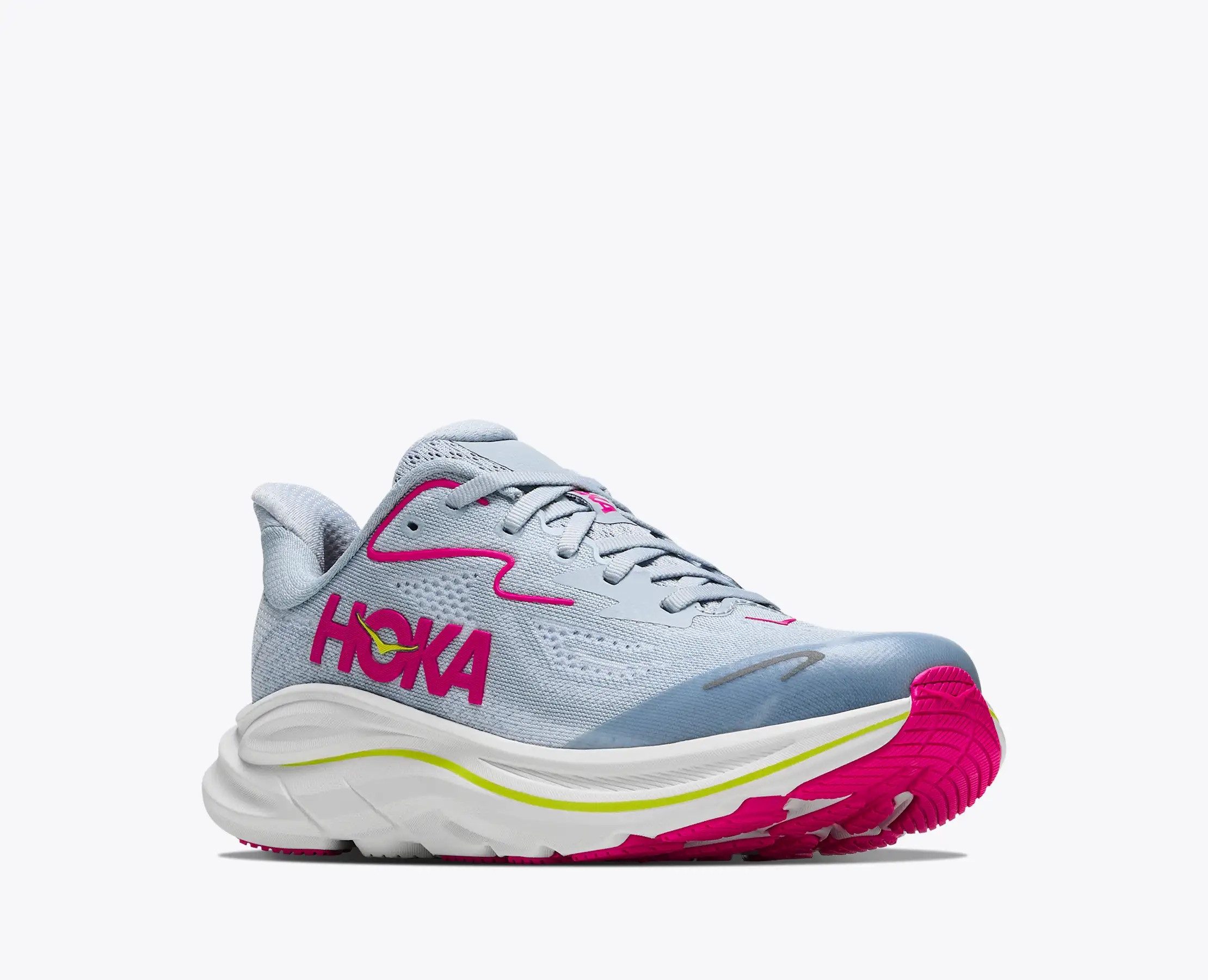Hoka One One Clifton 10 Big Kids Laufschuh mit EVA-Dämpfungstechnologie, atmungsaktives Obermaterial