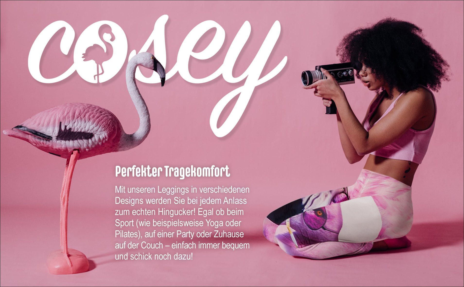 cosey Leggings Flamingo Line Leggings (Einheitsgröße)