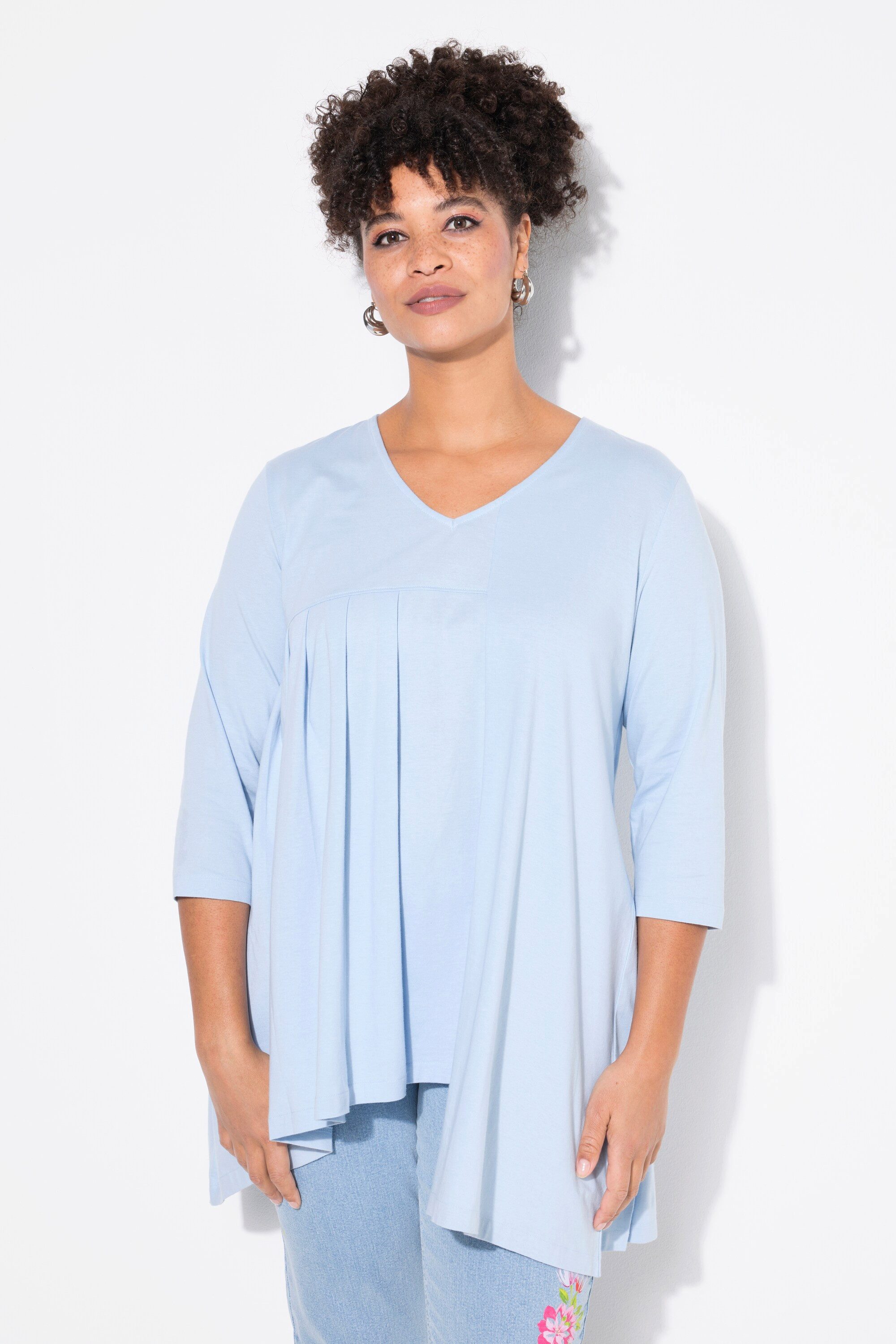 MIAMODA T-Shirt T-Shirt A-Linie Zierfalten asymmetrischer günstig online kaufen
