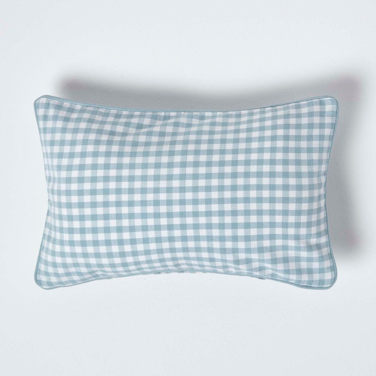 Homescapes Kissenhülle Gingham-Kissenbezug aus Baumwolle, 30 günstig online kaufen
