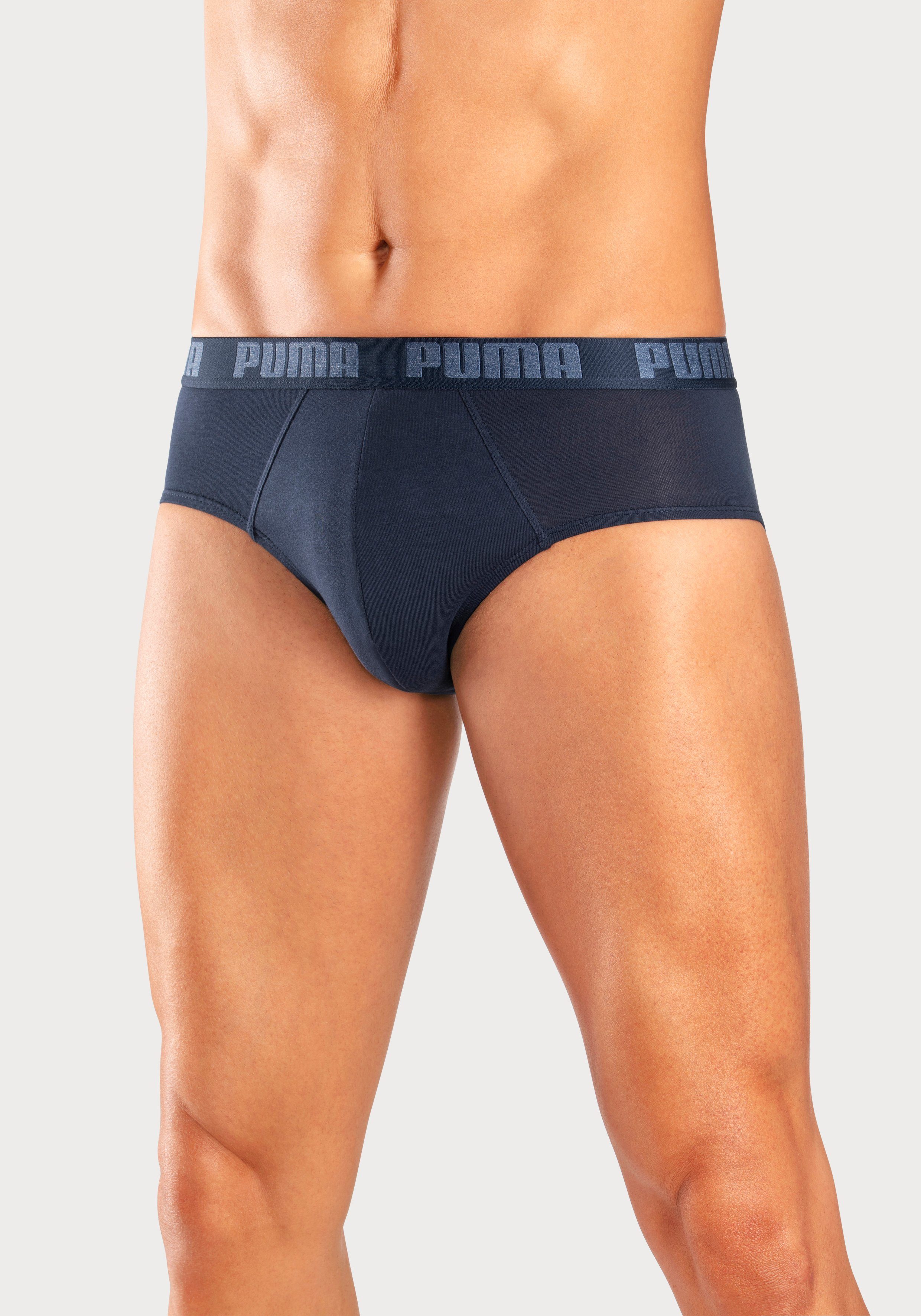 PUMA Slip PUMA MEN EVERYDAY BRIEFS (2er Pack) mit Logobund
