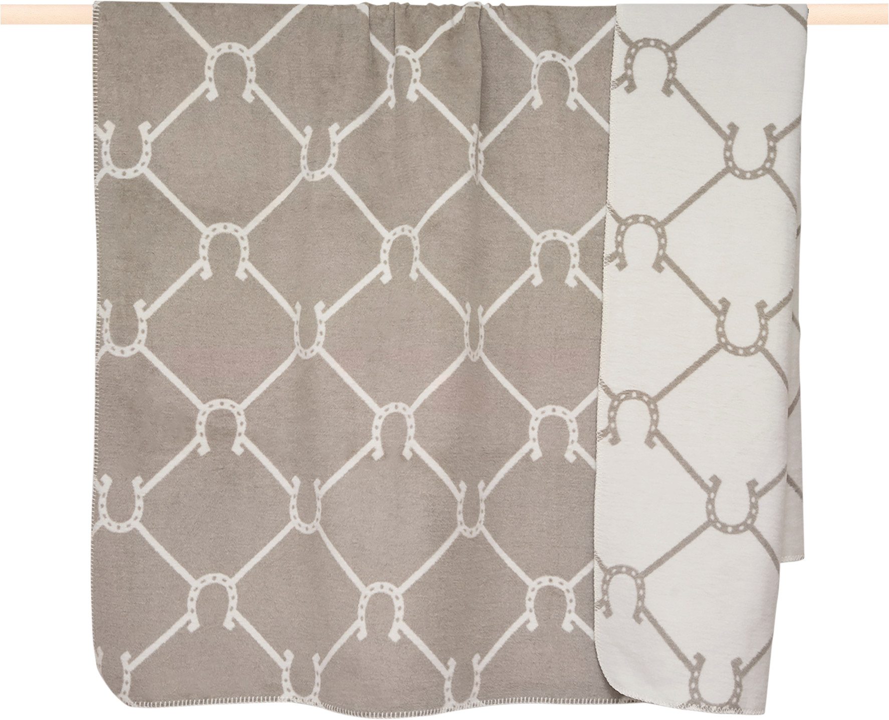 Wohndecke UWZ41REE, PAD, Pferdeglück im Karo-Design – Landhausstil mit Wiedererkennungswert