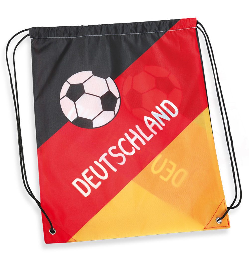Fries Turnbeutel Deutschland Turnbeutel Rucksack 35 x 42 cm WM EM Fußball Party