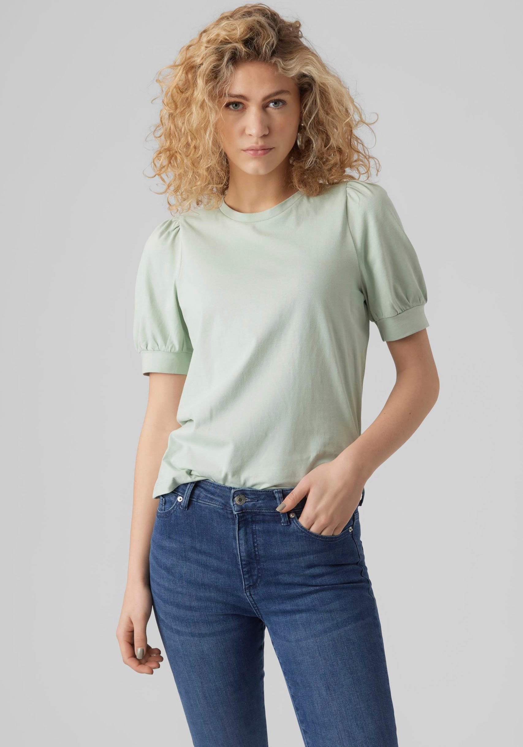 Vero Moda T-Shirt VMKERRY 2/4 O-NECK TOP VMA JRS NOOS mit Rundhalsausschnitt