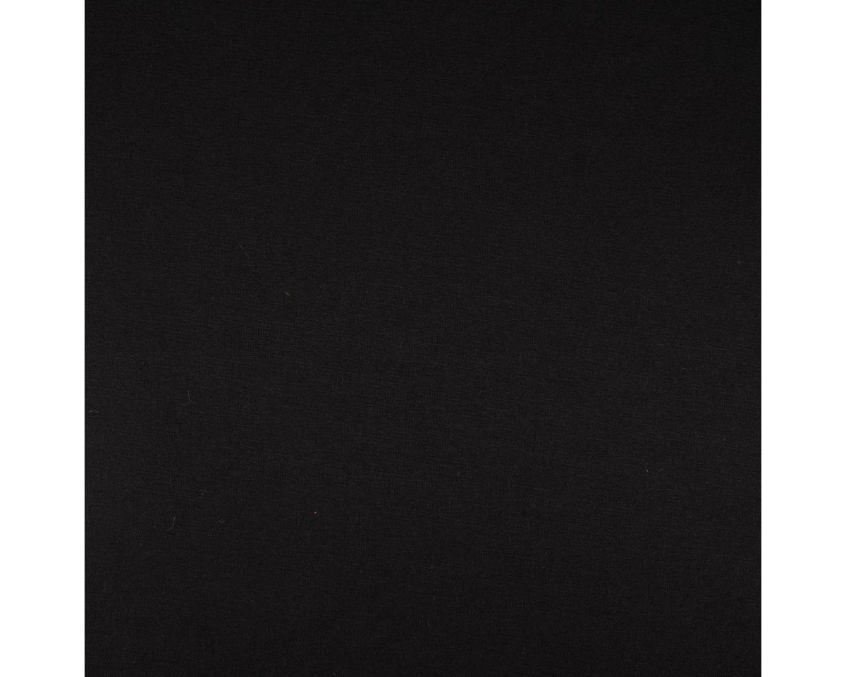 Thumbnail - SCHÖNER LEBEN. Stoff Sweatstoff Alpensweat kuschelweich einfarbig schwarz 1,50m Breite, allergikergeeignet