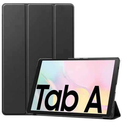 König Design Tablet-Hülle »Samsung Galaxy Tab A7«, Tablethülle für Samsung Galaxy Tab A7 Schutztasche Wallet Cover 360 Case Etuis Schwarz
