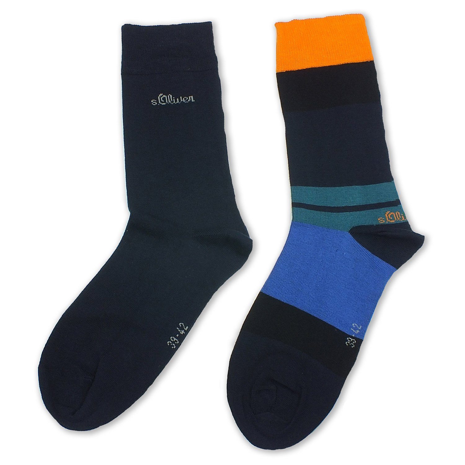 s.Oliver Langsocken S20242 (Packung, 2-Paar, 2 Paar) Herren Business Socken  Baumwolle