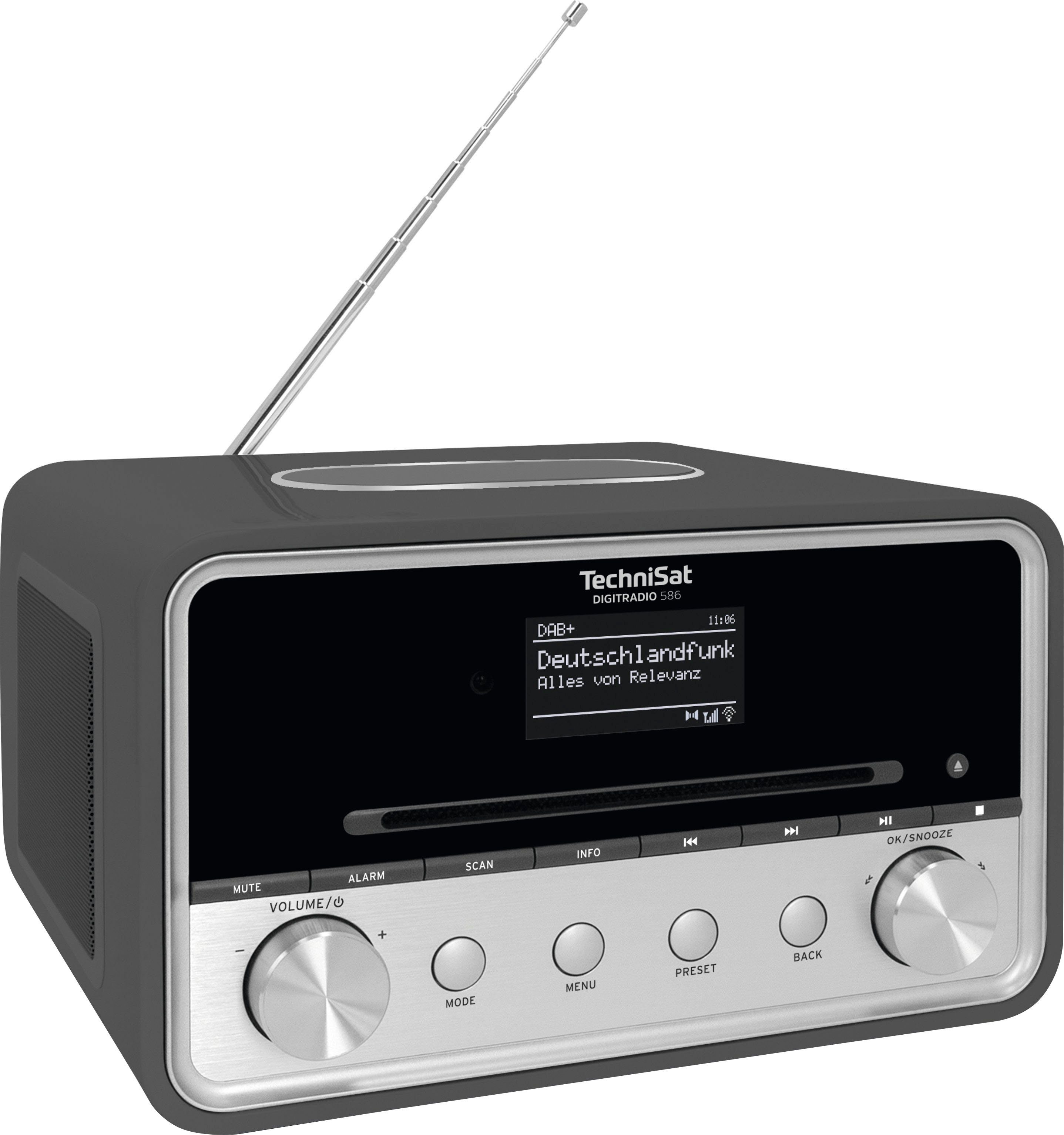 DIGITRADIO UKW W) Radio 586 Anthrazit Internetradio, RDS, 20 TechniSat mit (DAB), (Digitalradio