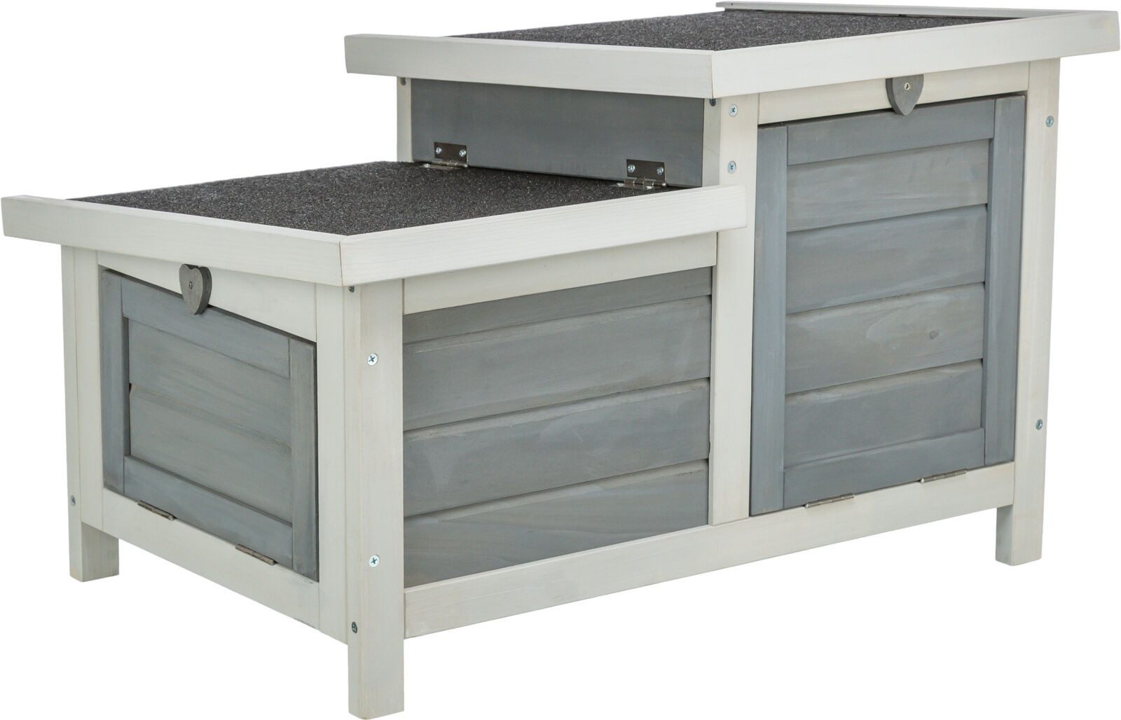 TRIXIE Kleintierstall Kleintierhaus - grau/weiß - 70 × 43 × 45 cm