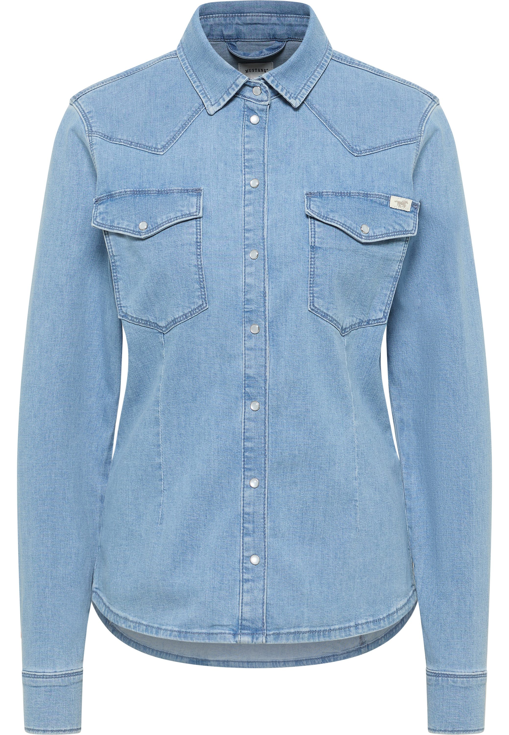 MUSTANG Hemdbluse Damen Style Cody Denim günstig online kaufen