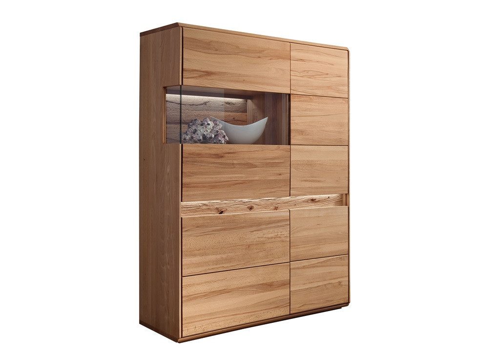 Main Möbel Highboard Highboard links 103x152cm Kernbuche Berlin