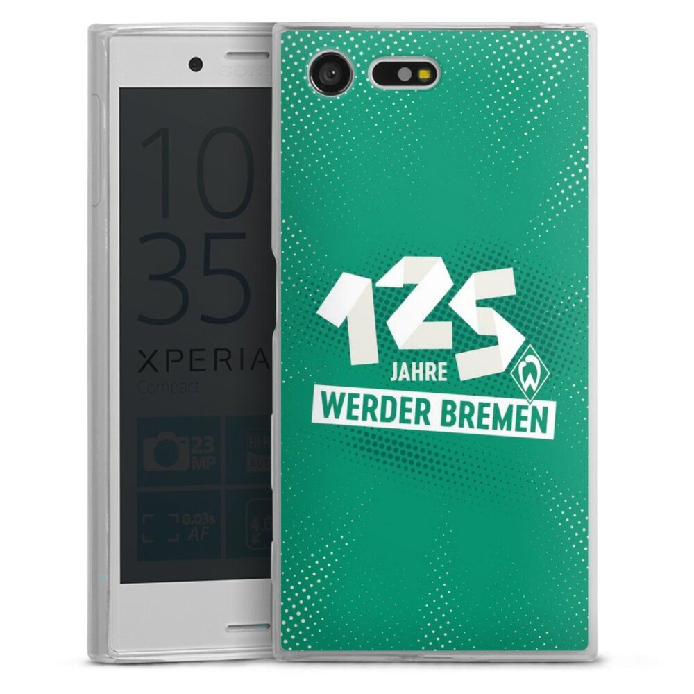 DeinDesign Handyhülle 125 Jahre Werder Bremen Offizielles Lizenzprodukt, Sony Xperia X Compact Slim Case Silikon Hülle Ultra Dünn Schutzhülle