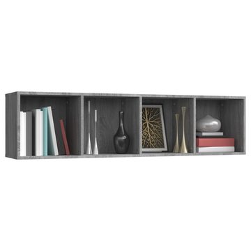 furnicato Bücherregal Bücherregal/TV-Schrank Grau Sonoma 143x30x36 cm Holzwerkstoff