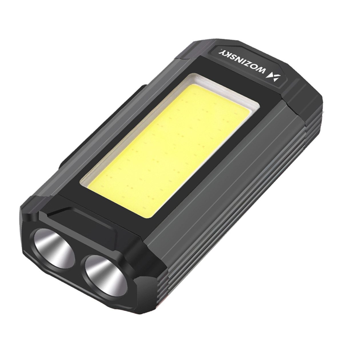 Wozinsky LED Arbeitsleuchte WLR-15W, CREE-LED, COB-LED, 1500 lm, Powerbank, Haken, Clip und rotes Blinklicht