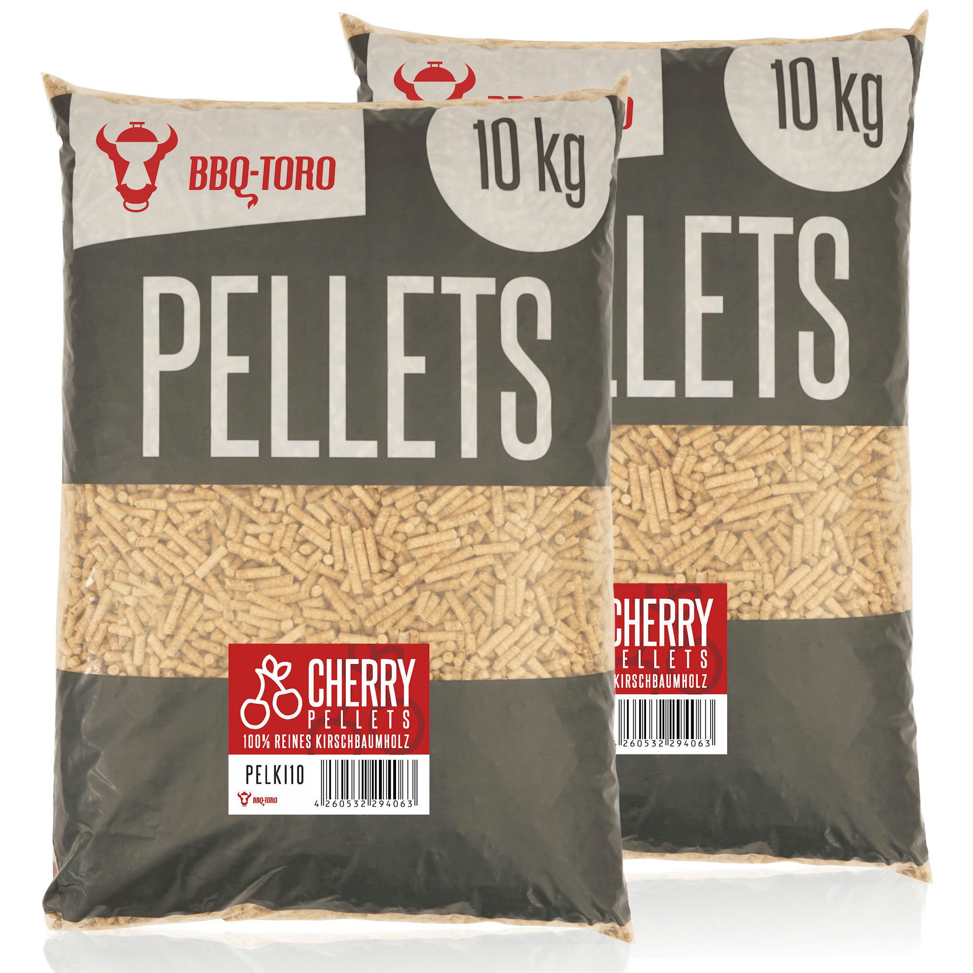 BBQ-Toro Holzpellets Cherry Pellets aus 100% Kirschbaumholz, 20 kg, 20.00 kg