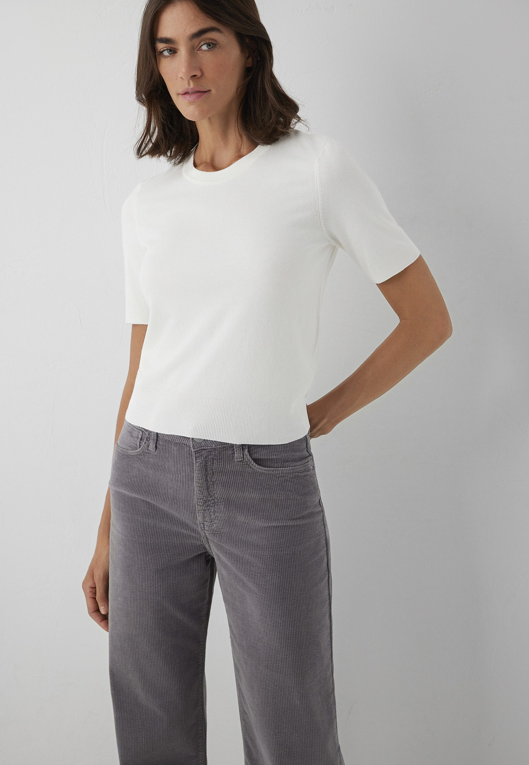 Mavi Rundhalspullover SHORT SLEEVE TRICOT Pullover Kurzarm