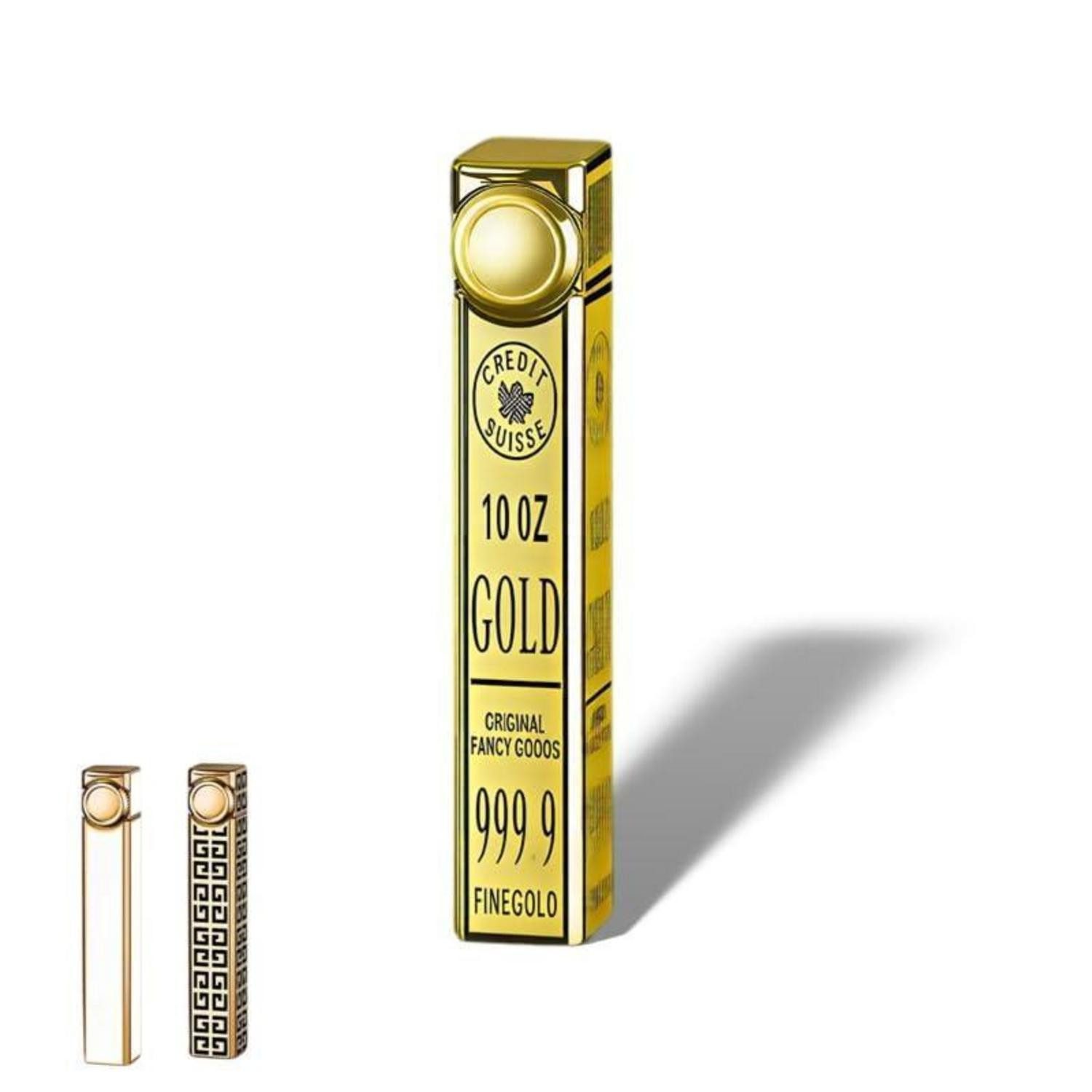 LuxusKollektion Feuerzeuge Feuerzeug Retro Vintage Metall Gold