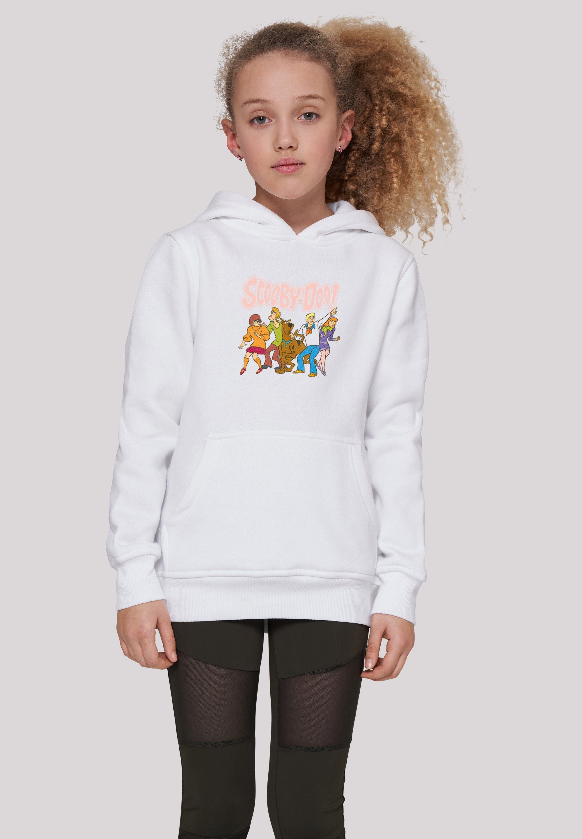 F4NT4STIC Sweatshirt Scooby Doo Classic Group Unisex Kinder,Premium Merch,Jungen,Mädchen,Bedruckt weiß