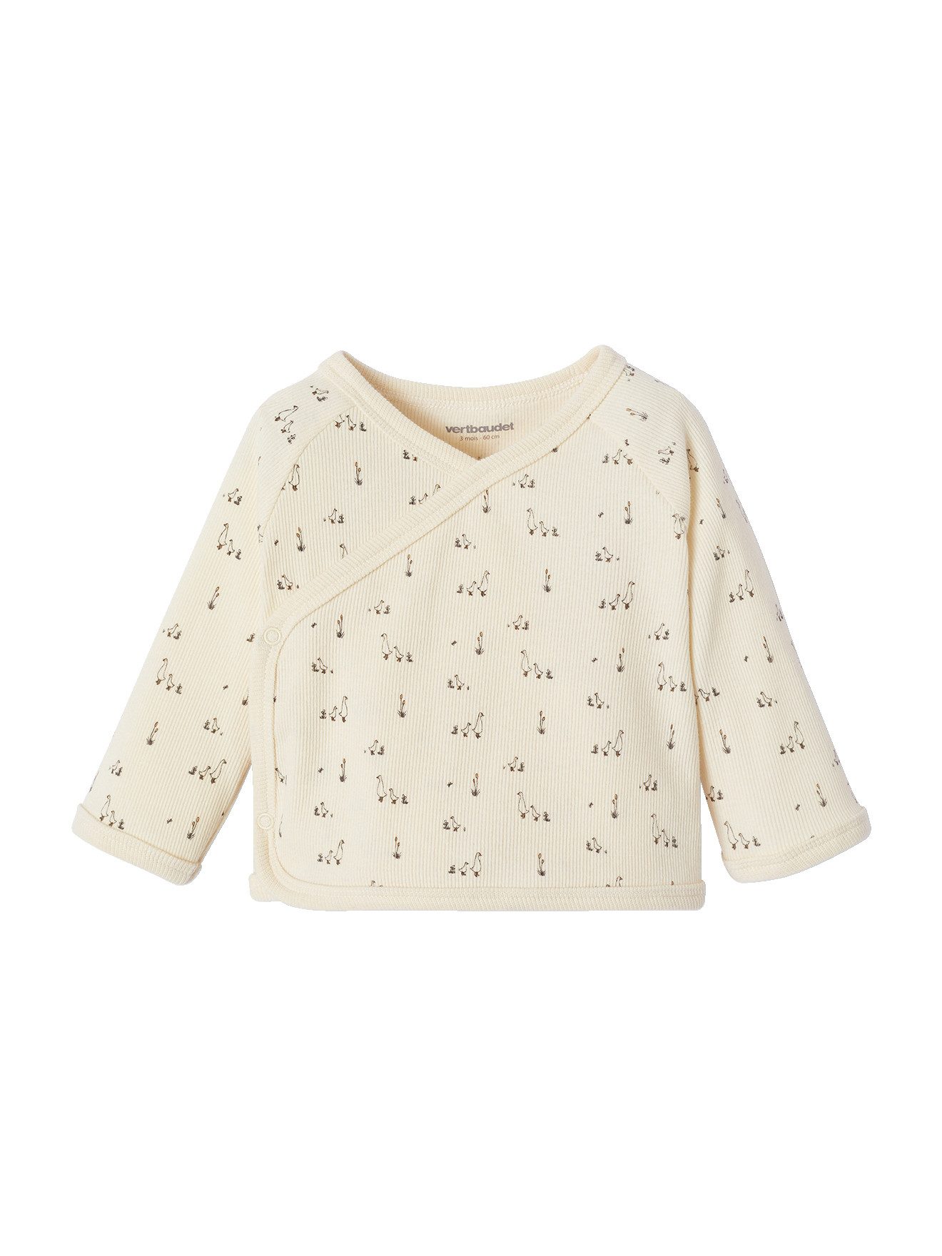 vertbaudet Strampler 1014618001 Set, 4-teilig, Gänse-Print