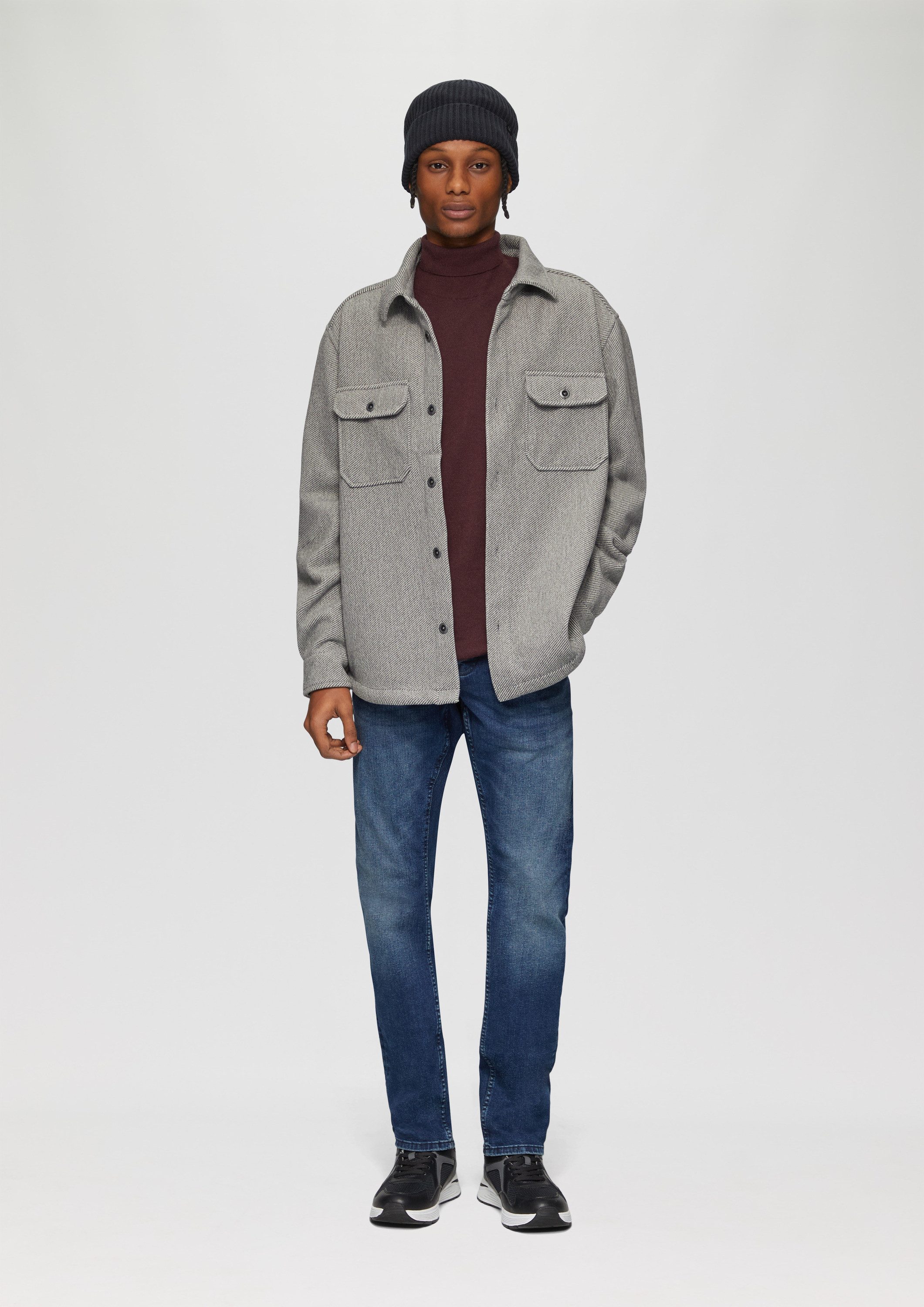 QS Hemdjacke Hemd Overshirt mit Brusttaschen