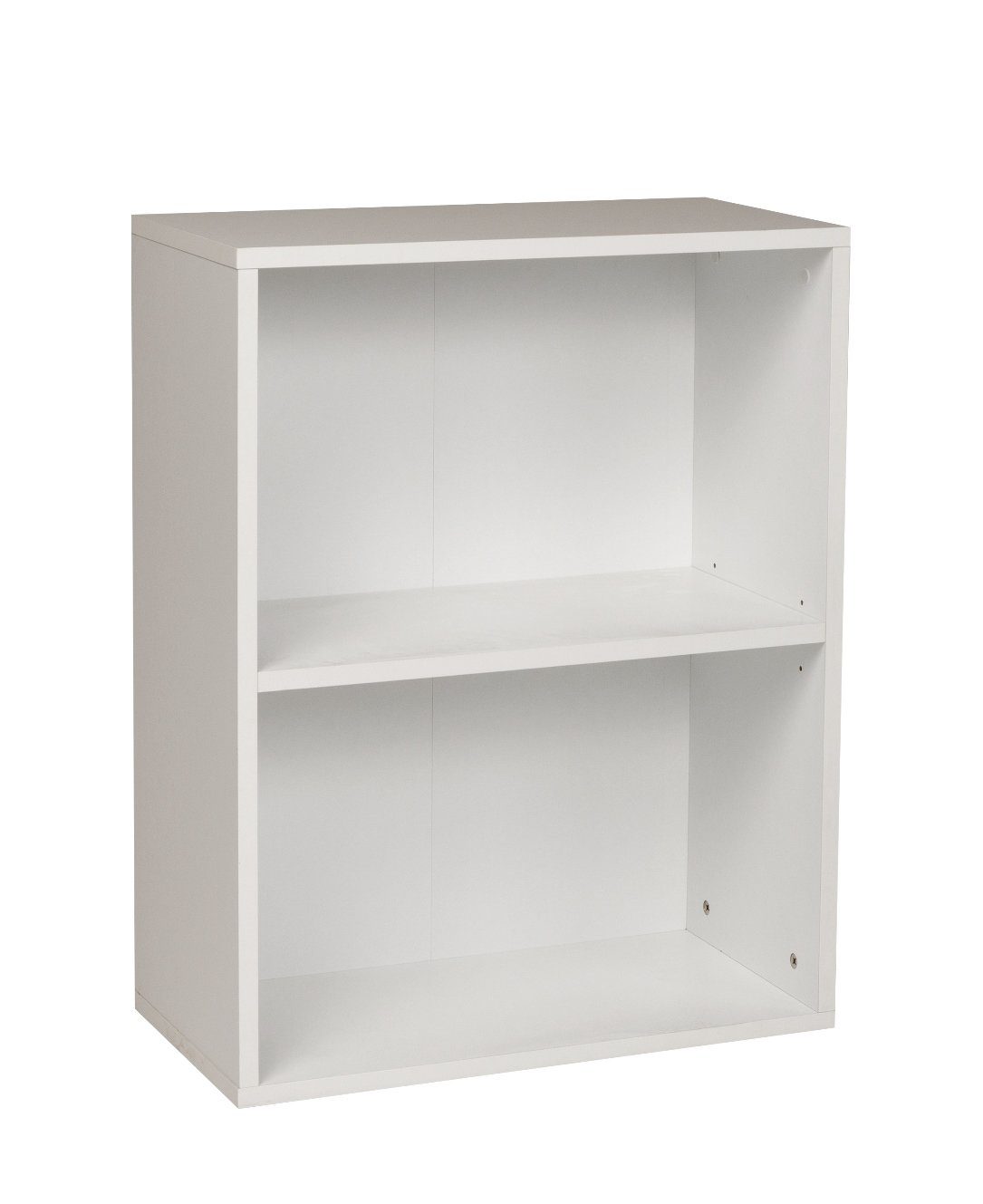 Furni24 Bücherregal Breites cm 60x31x77 Bücherregal Fächern, weiß, mit 2