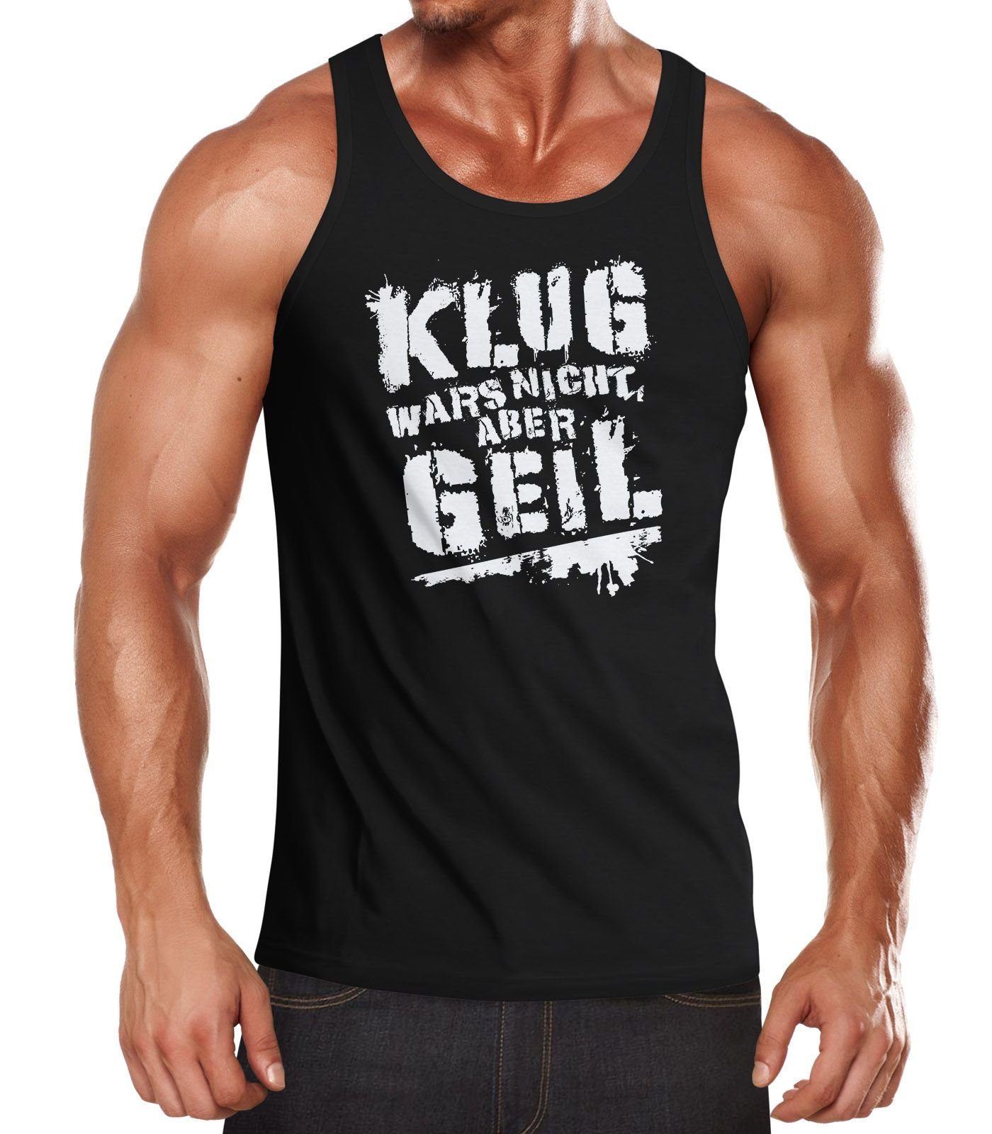 MoonWorks Tanktop Herren Tanktop Klug wars günstig online kaufen