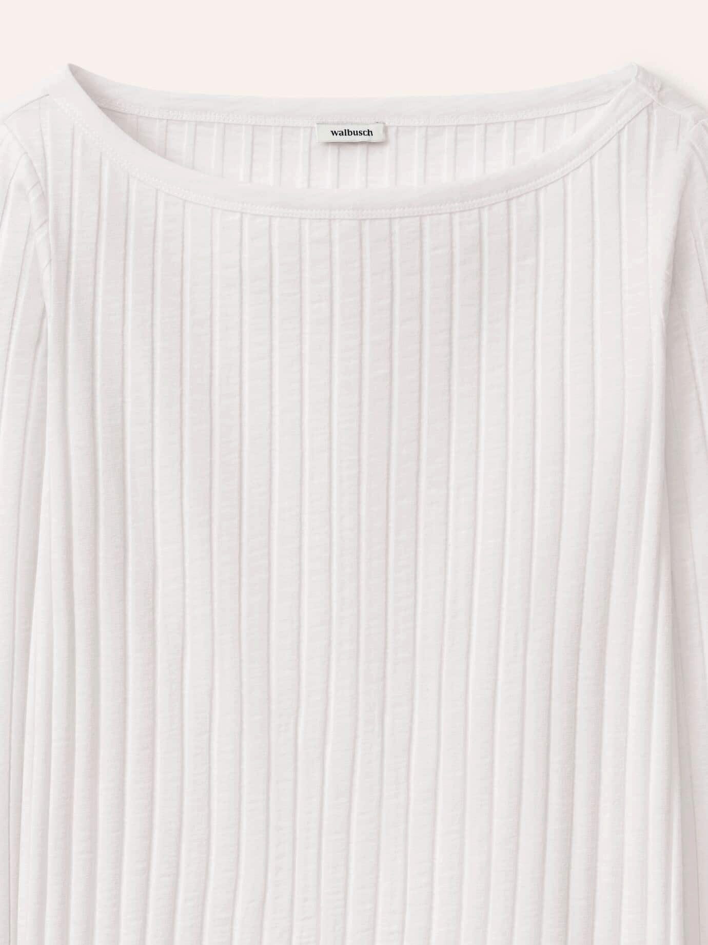 Walbusch Langarmshirt Damen Shirt mit Rippenstruktur LA U-Boot-Ausschnitt Langarm, pflegeleicht – Bild 4 von 4