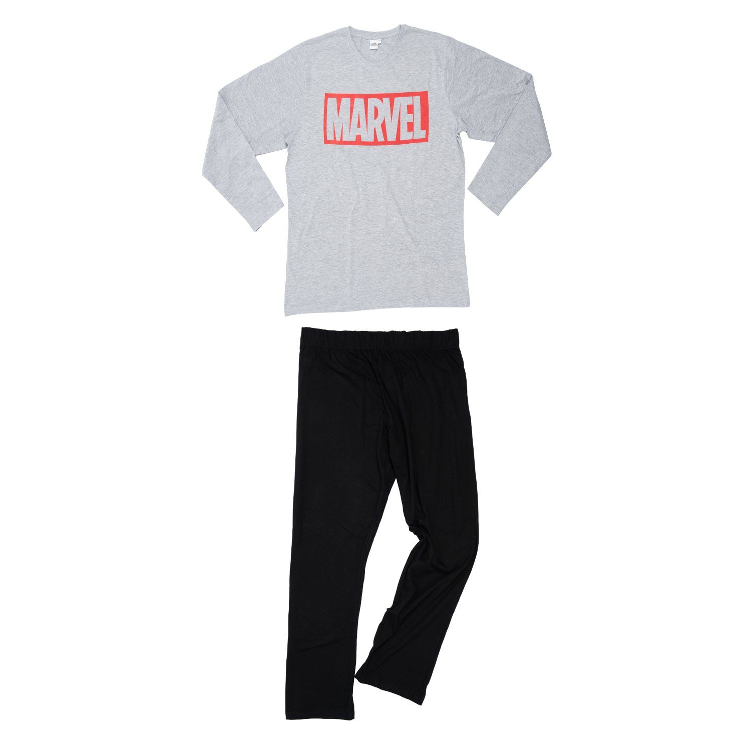 United Labels® Schlafanzug Marvel - Logo - Oberteil mit Hose günstig online kaufen