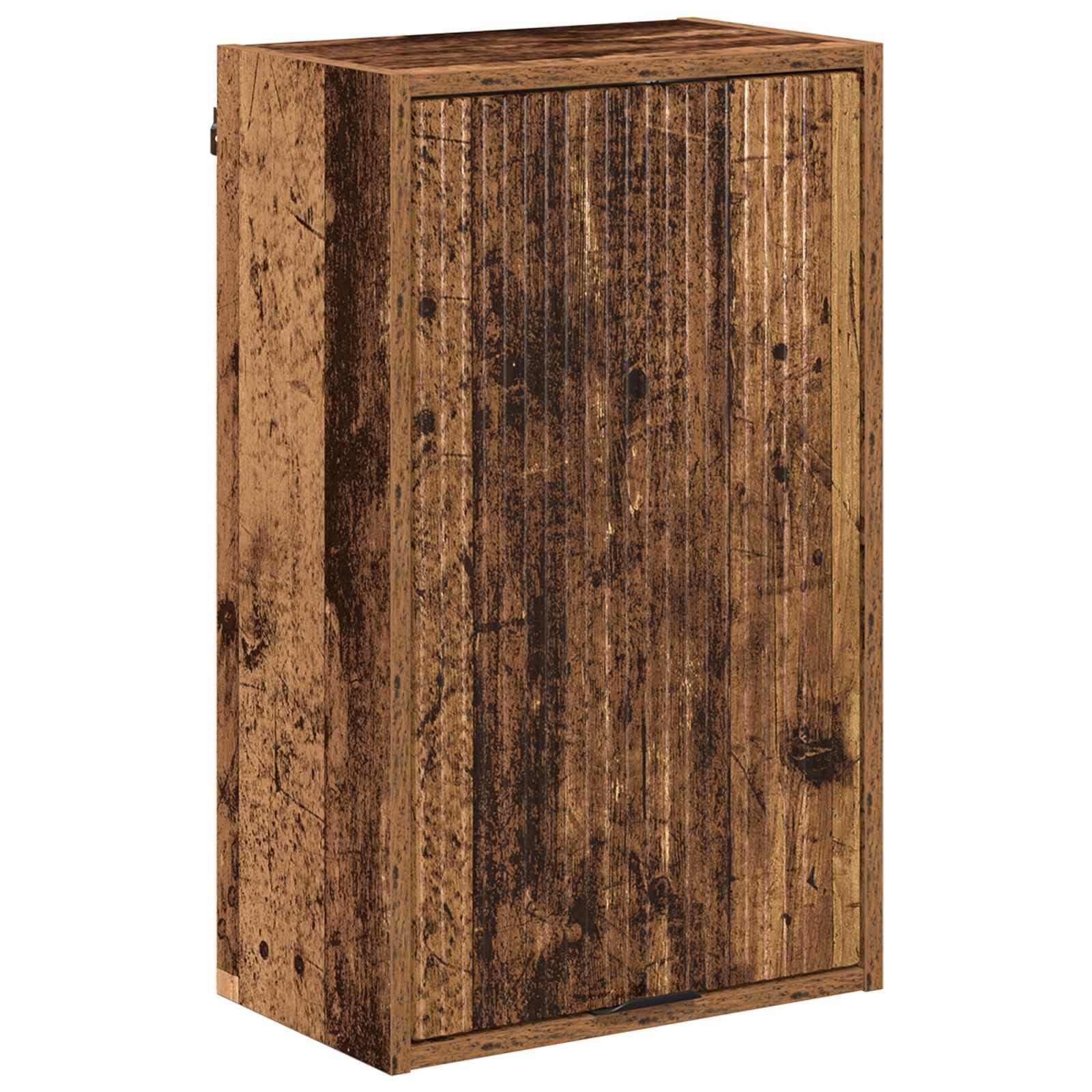 Badezimmerspiegelschrank Badezimmerschrank Wandmontiert Altholz 39 x 23,5 x 65 cm