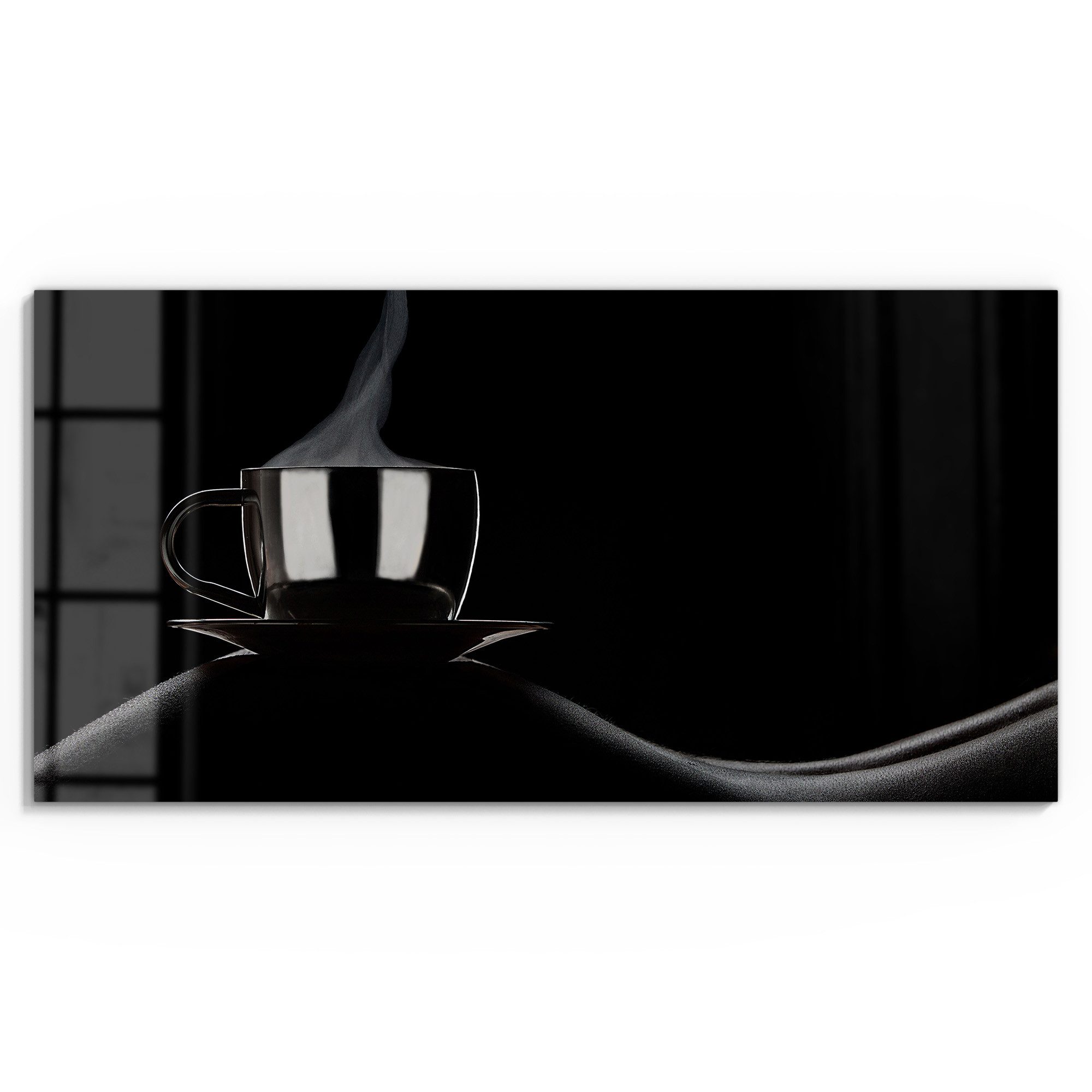 DEQORI Glasbild 'Sinnliche Kaffeepause', 'Sinnliche Kaffeepause', günstig online kaufen