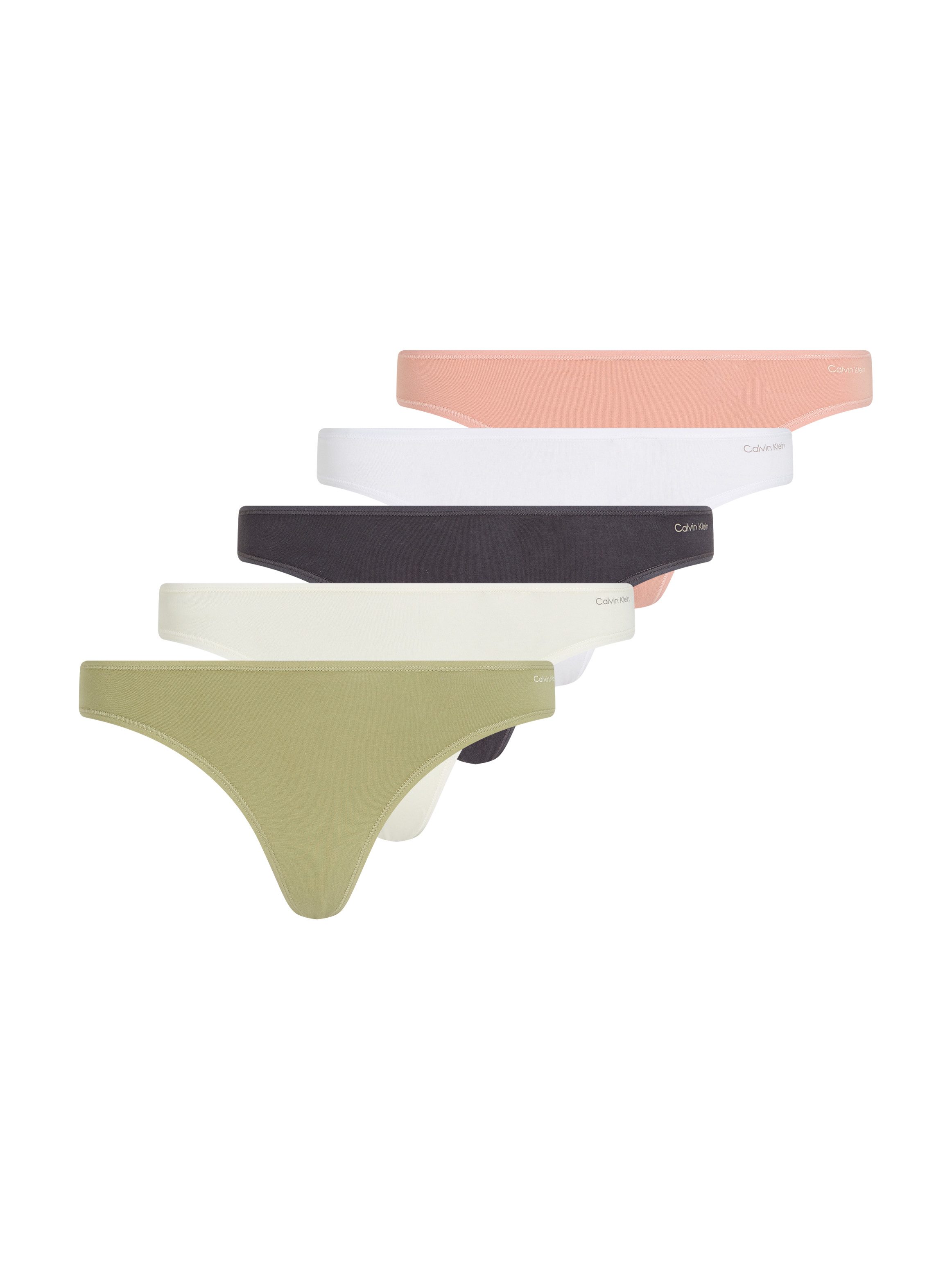 Calvin Klein Underwear Tanga THONG 5PK (Packung, 5er-Pack) mit Logo-Schrift günstig online kaufen