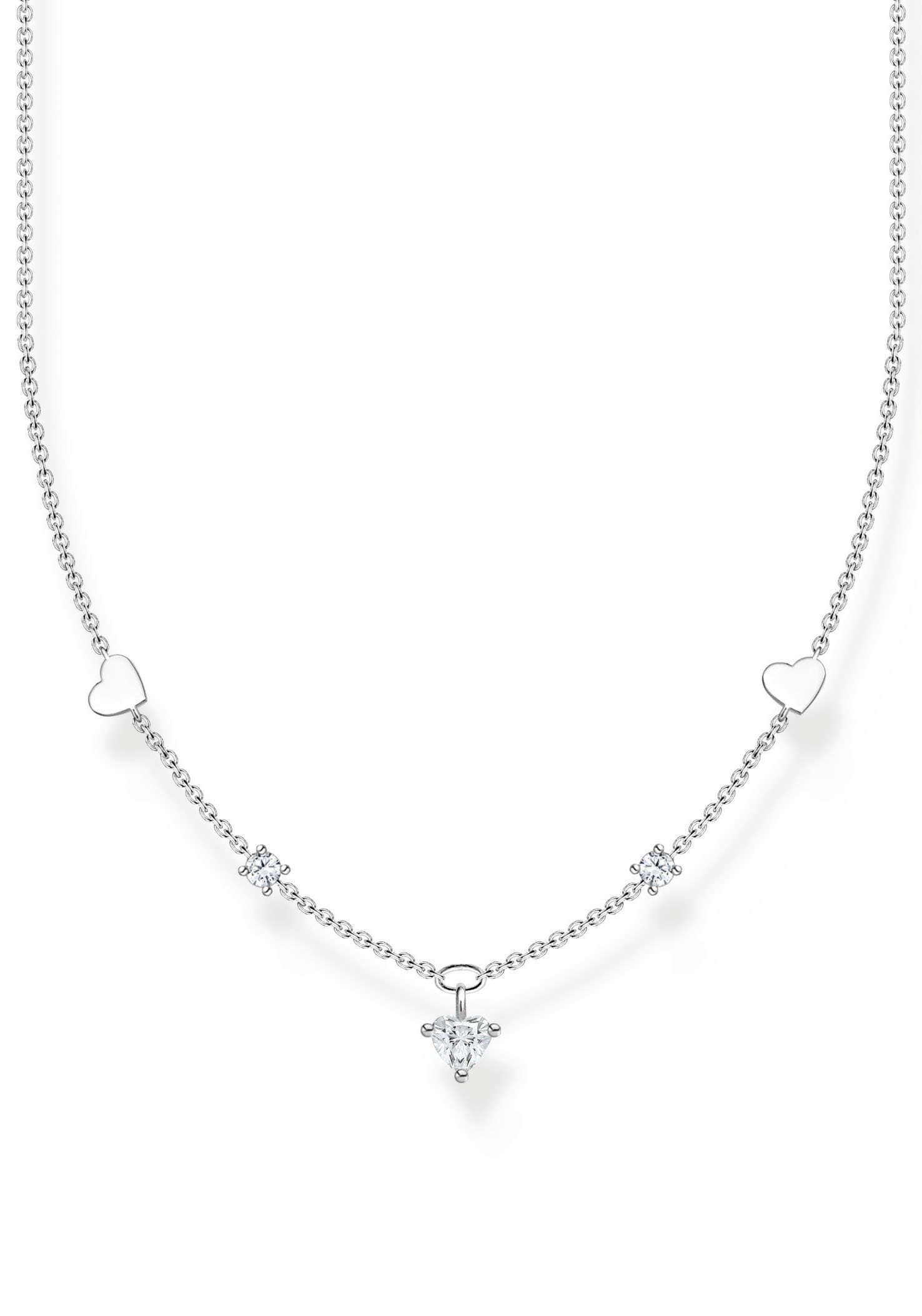 THOMAS SABO Collier Herzen, mit Zirkonia (synth)
