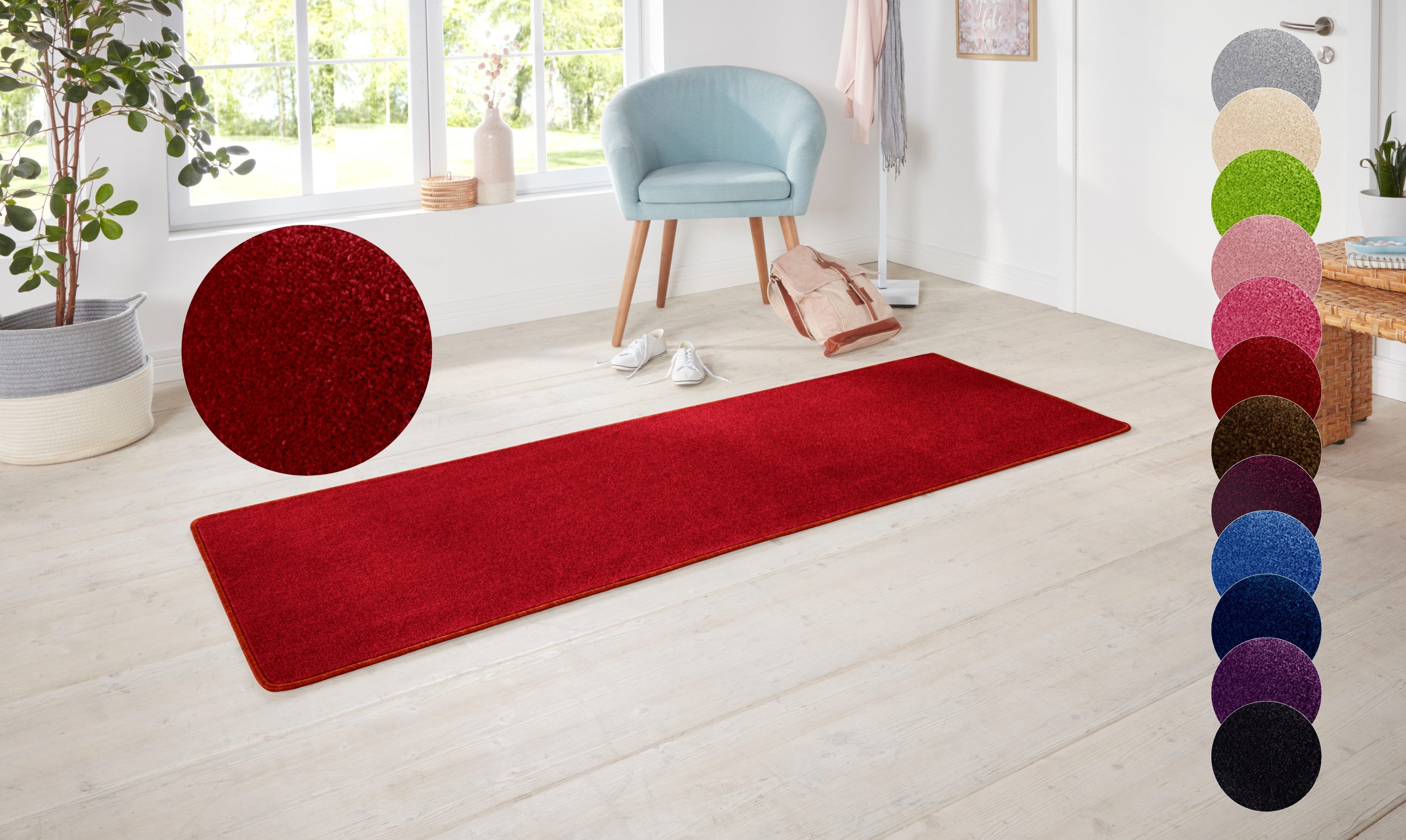 HANSE Home Teppich »Shashi«, rechteckig, 8,5 mm Höhe, Kurzflor, Unifarben, günstig online kaufen