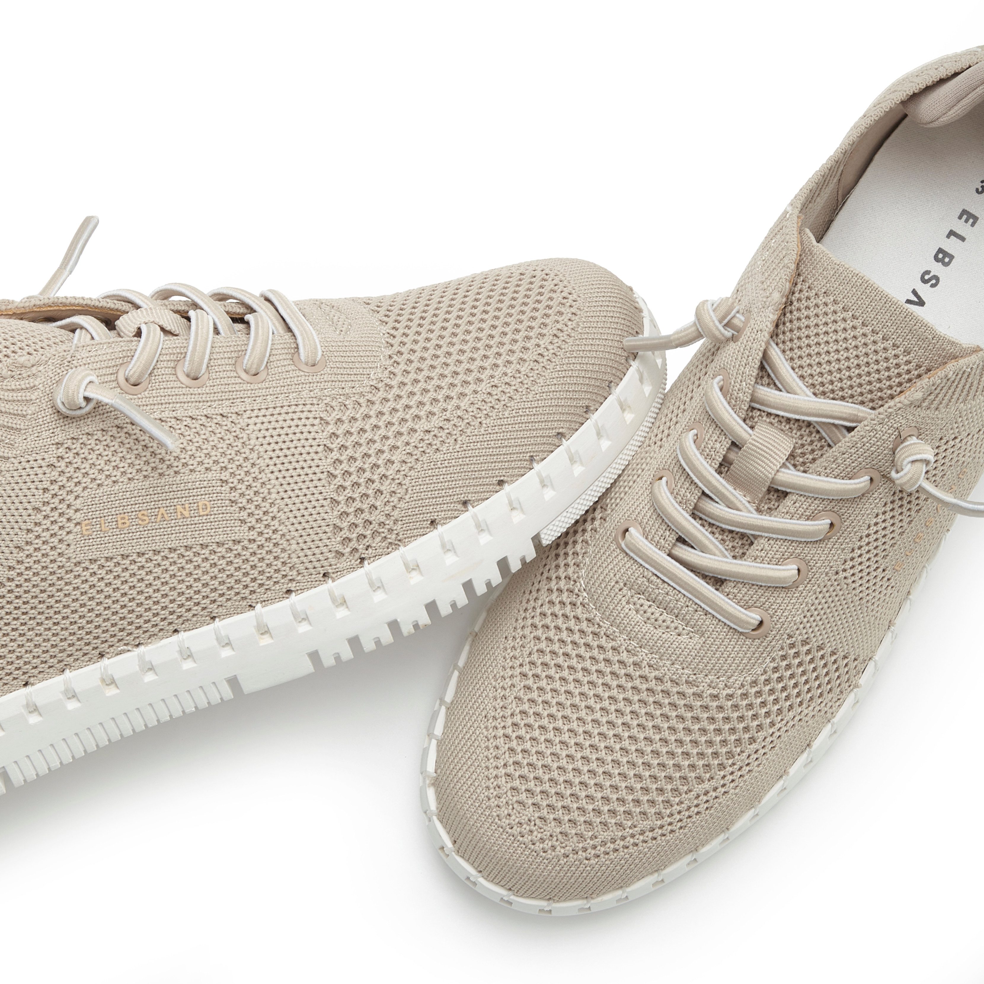 Elbsand Freizeitschuh, Slip-On-Sneaker Sneaker NEU zum Reinschlüpfen mit elastischen Schnürbändern VEGAN