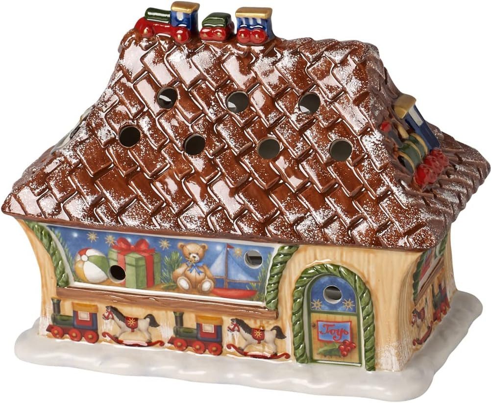 Villeroy & Boch Dekofigur 6527 - North Pole Express Spielzeugwerkstatt, 14 x 14.5 x 20 cm (1 St)