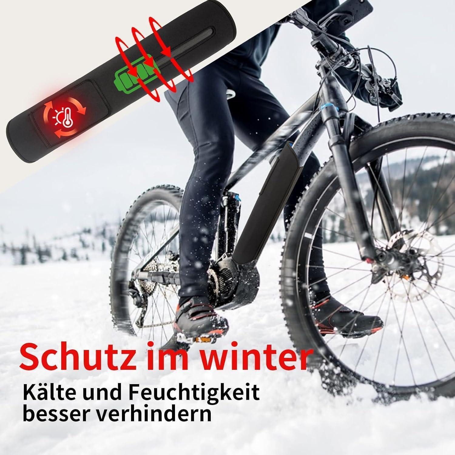 LuxusKollektion Akku-Schutzhülle Akku Schutzhülle Ebike Wasserdicht Fahrrad 28 34 cm Umfang Schwarz#1