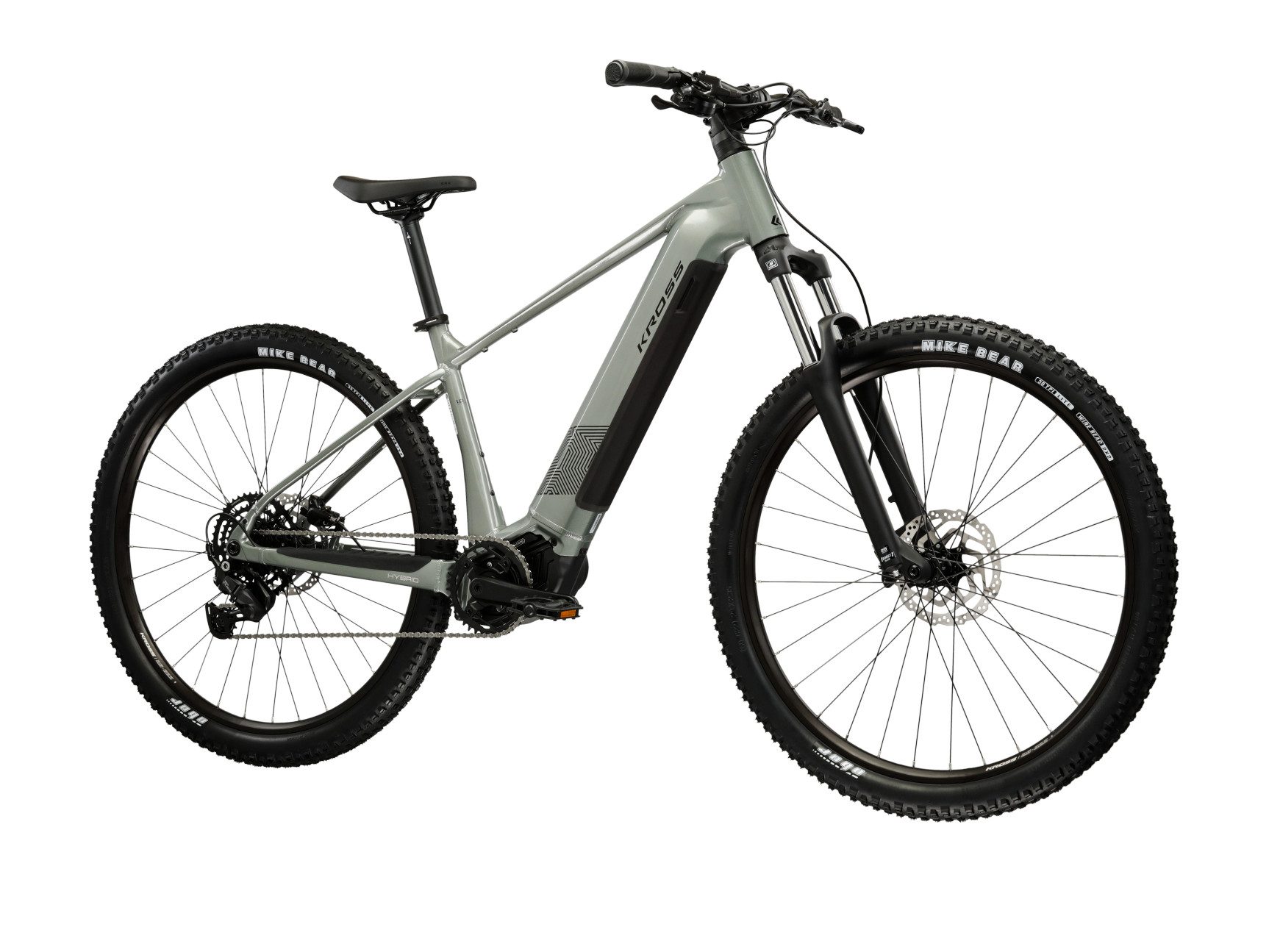 Kross E-Bike Mountainbike Influx Hybrid 1.0 20Ah/720Wh 29 Zoll grau 9 Gänge 2026, 9 Gang Shimano CUES U4000 Schaltwerk, Kettenschaltung, Mittelmotor, 720 Wh