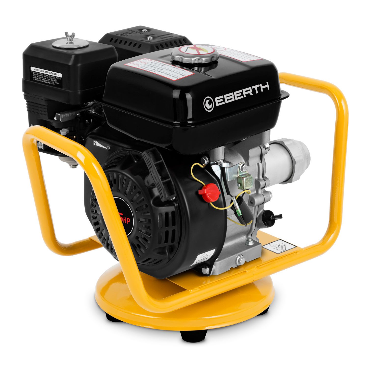 EBERTH Betonverdichter Betonrüttler Flaschenrüttler Betonverdichter Benzin 4800W, 4800 in W, Schlauchlänge: 600 in cm, Schlauchlänge 6m, Stahlverstärkte Rüttelflasche mit 45mm Durchmesser