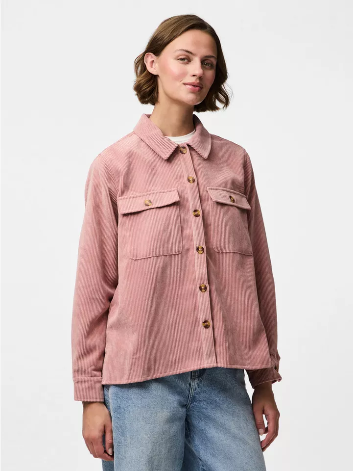 Pieces Hemdbluse PCEFFI LS SHIRT WVN NOOS Materialmix, loose fit