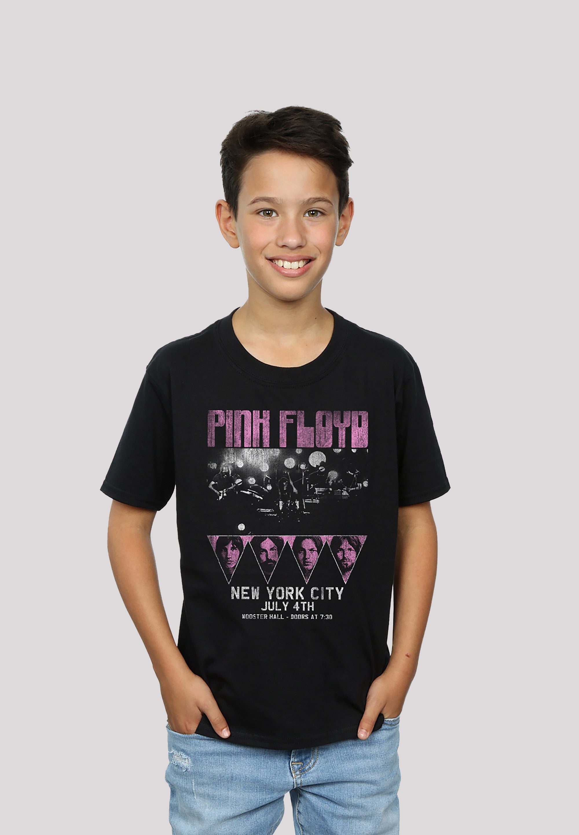 Fan Premium Rock Tour F4NT4STIC - Merch Floyd T-Shirt Pink NYC Musik Print Metal