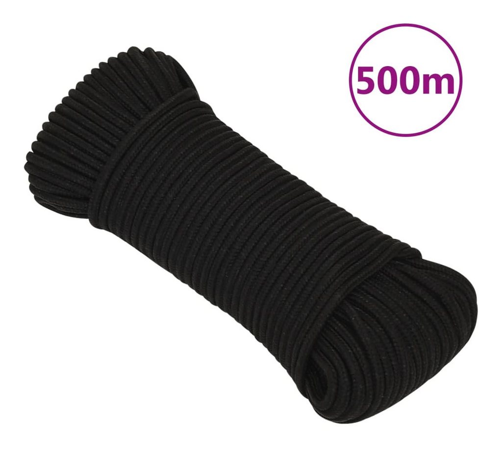 Thumbnail - vidaXL Seil, Arbeitsseil Schwarz 3 mm 500 m Polyester