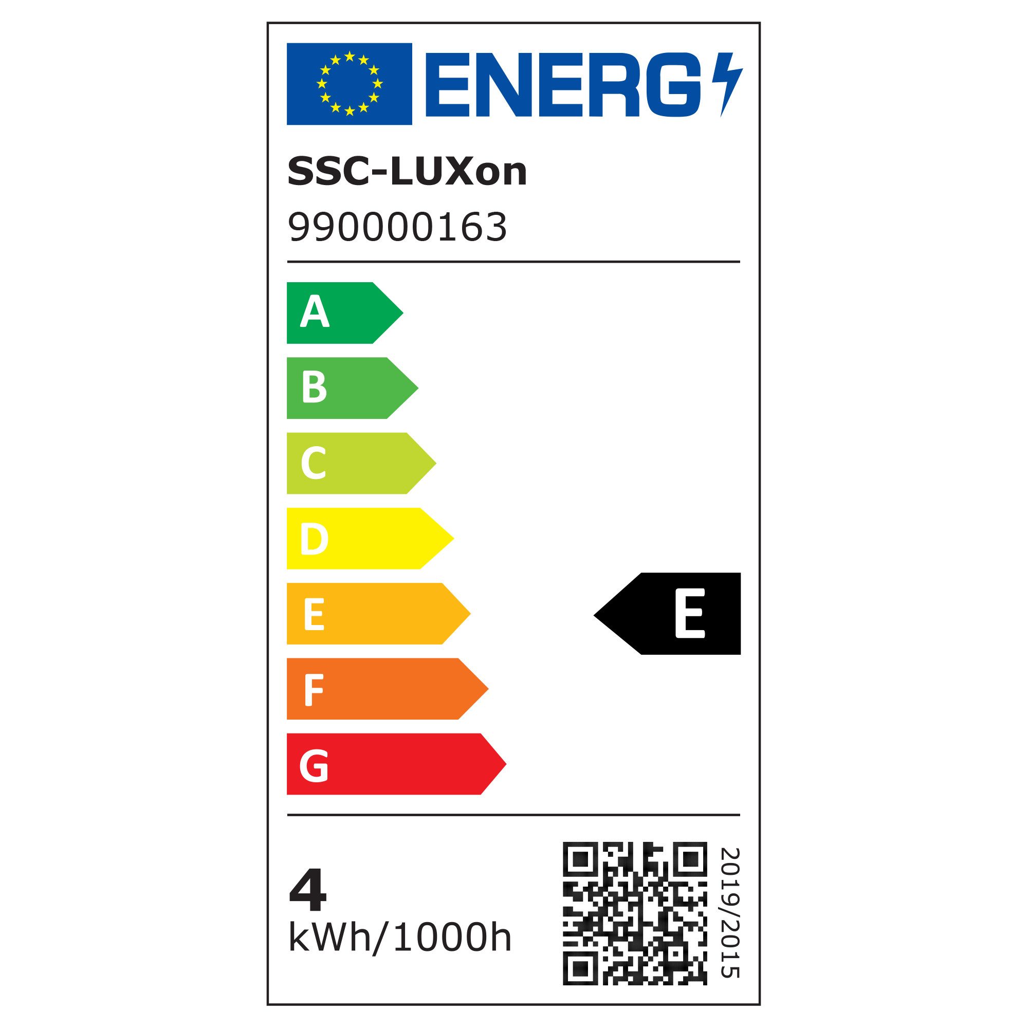 Energieeffizienzklasse: 