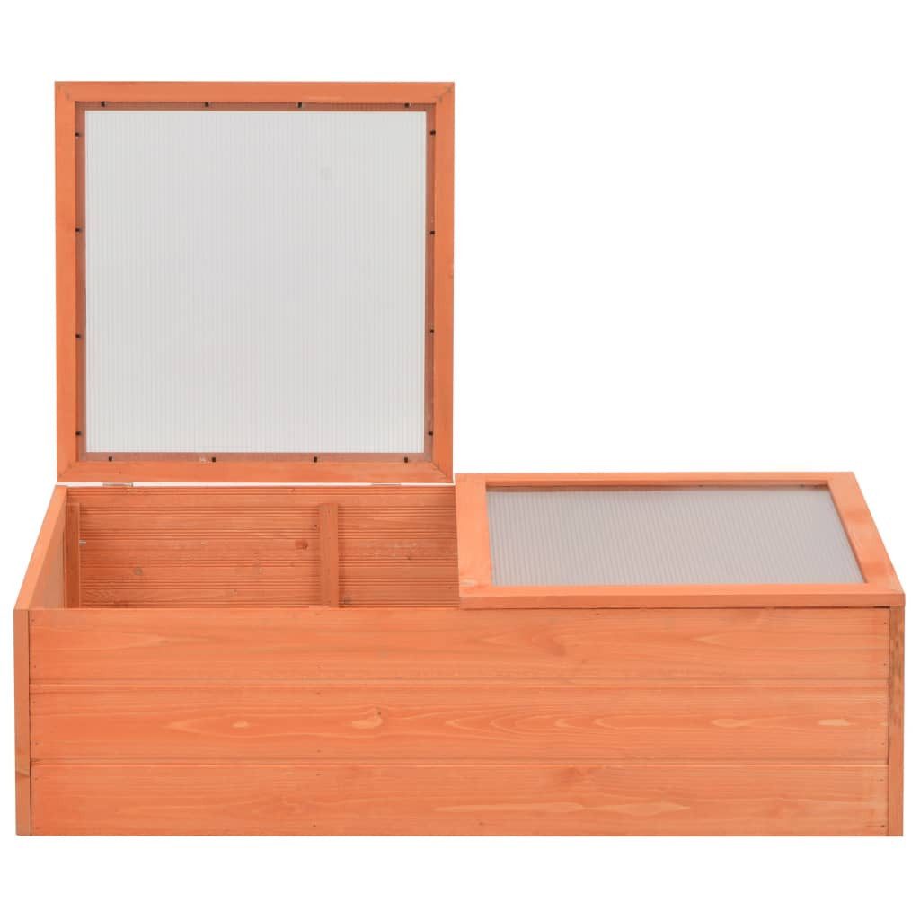 vidaXL Gewächshaus Frühbeet Frühbeet Abdeckung Anzucht Gewächshaus Holz – Bild 4 von 5
