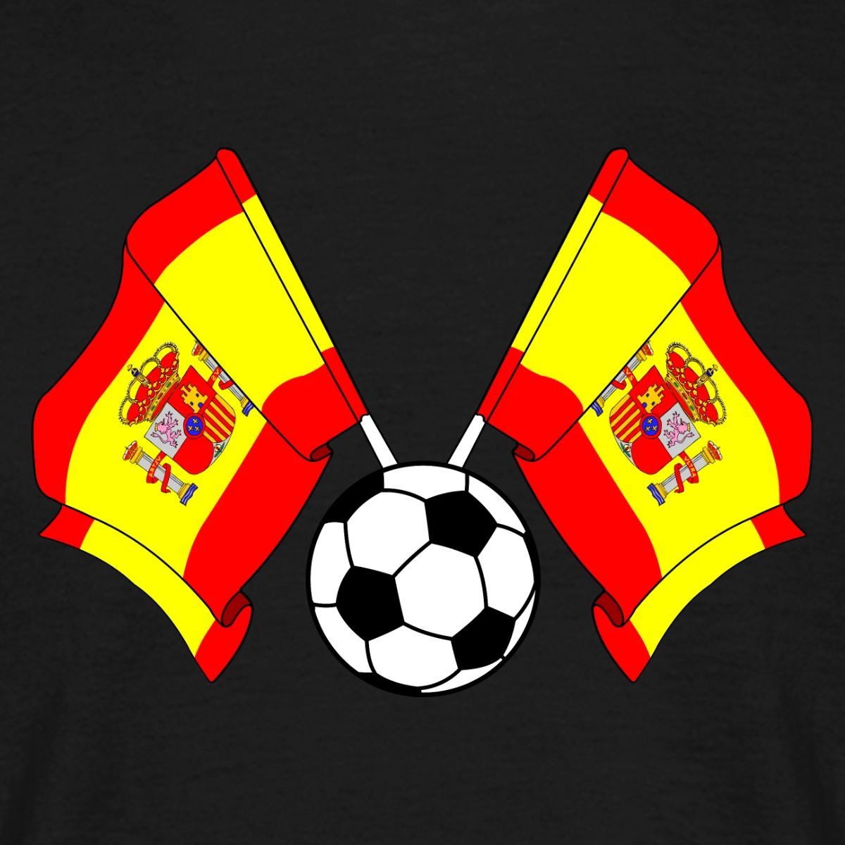 Spreadshirt T-Shirt Spanien Flaggen, Spanien Fußball Männer T-Shirt (1-tlg)