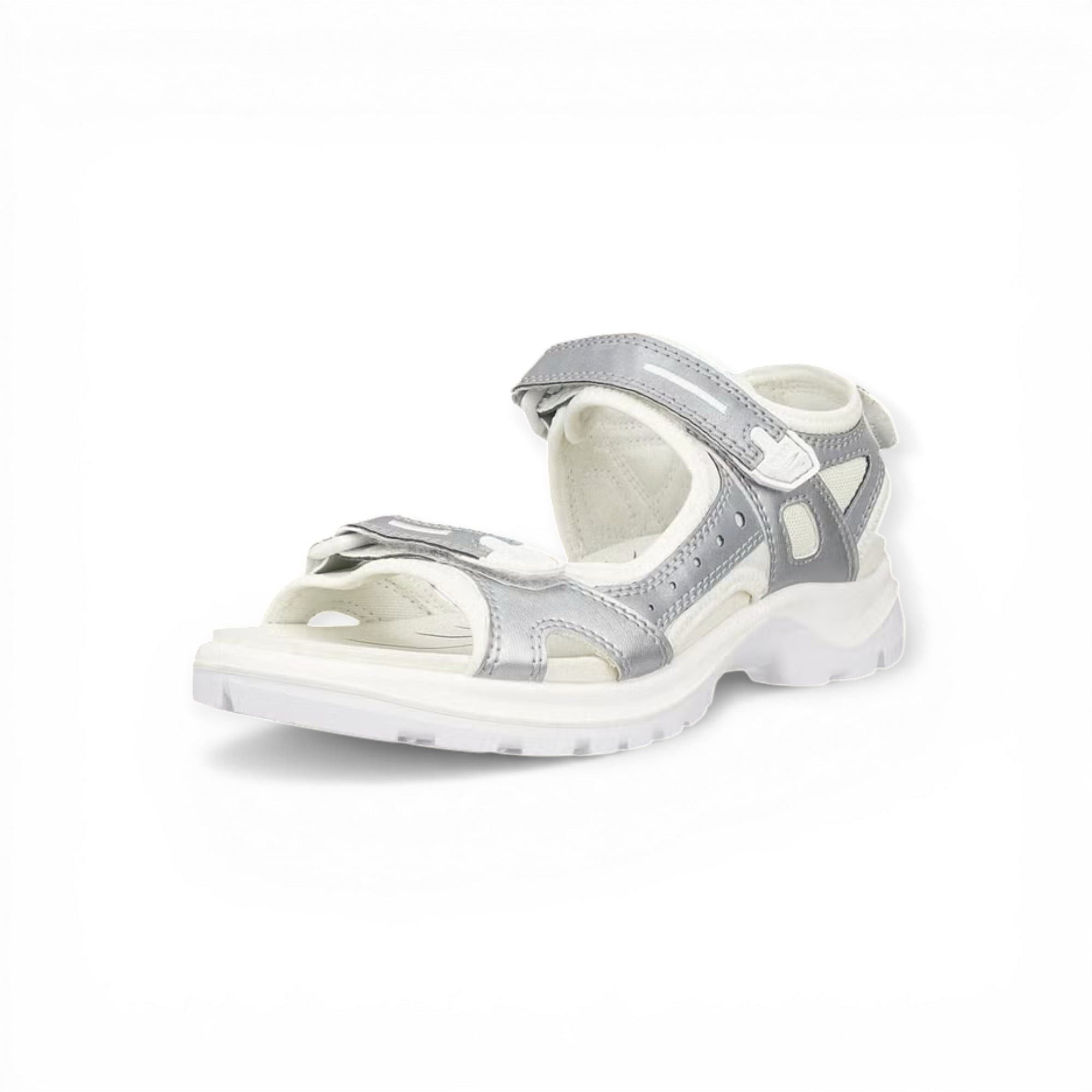 Ecco Offroad 3S Reflective weiss/silber Damen Sandale