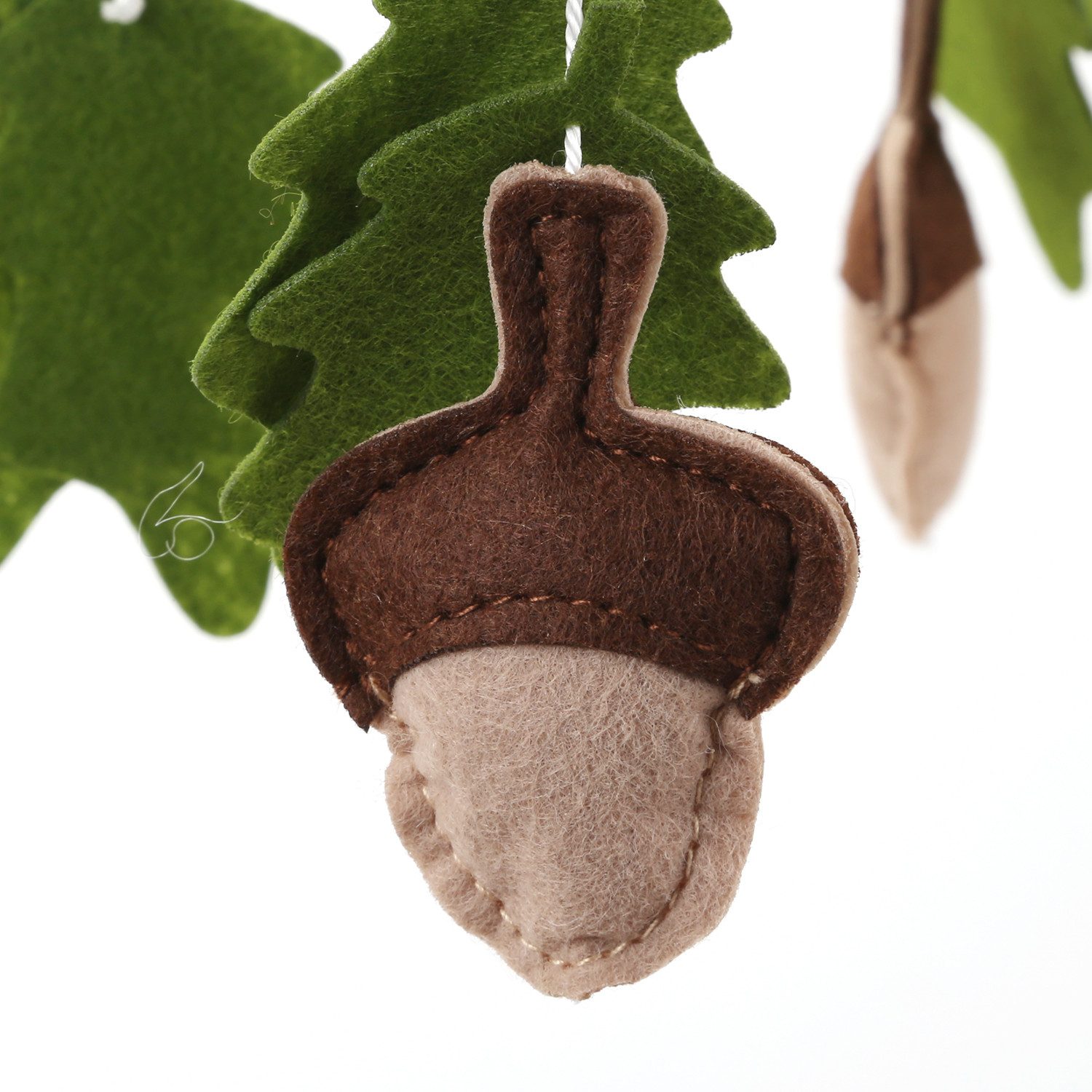 Zayno Mobile "Waldgeflüster" mit Tieren und Pflanzen in Naturfarben, (Set, 1-tlg., Hervorragendes Geschenk zur Geburt), Unterstützt das Einschlafen deines Babys.