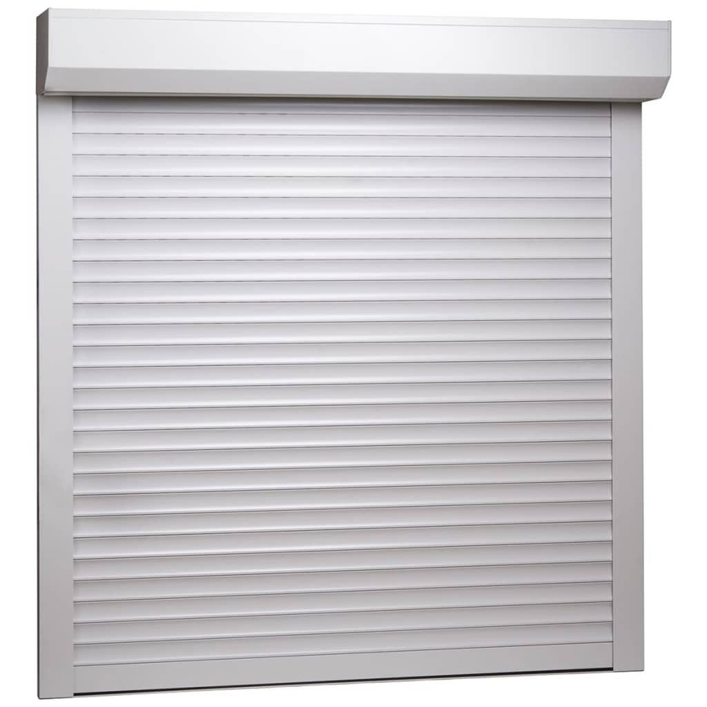 vidaXL Jalousie Rollladen Aluminium 100 x 100 cm Weiß